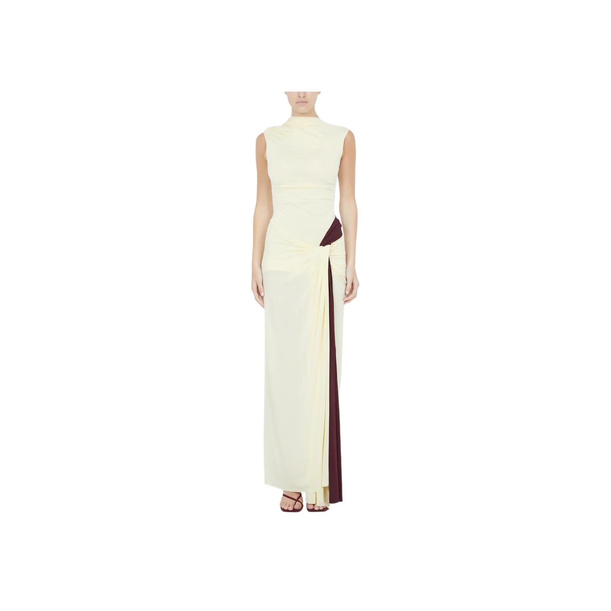 BEC+BRIDGE GRETA TWIST MAXI Sleeveless Dress Women's BUTTER/Yellow