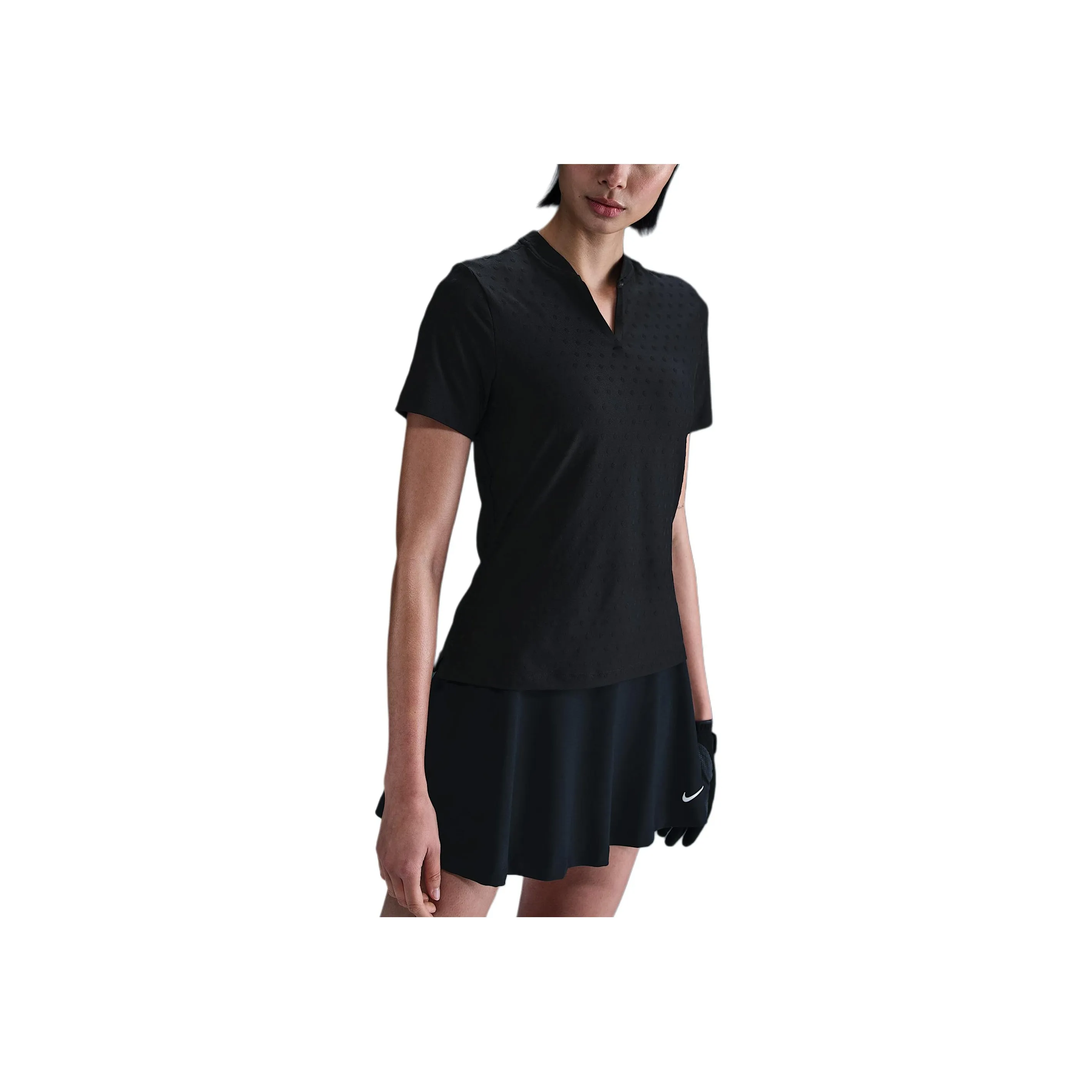 Nike Tour Women's Dri FIT Short Sleeve Blade Jacquard Golf Polo