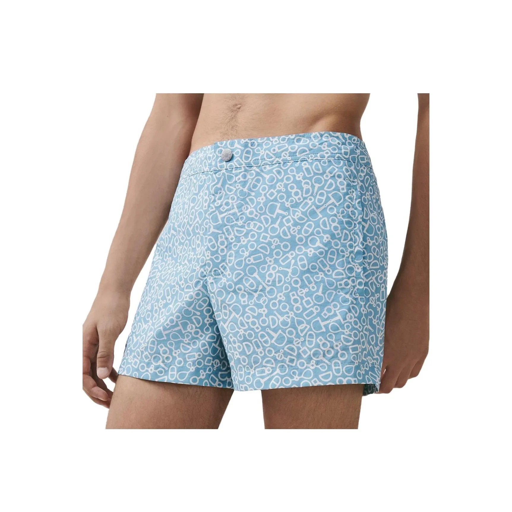 HERMES SS23 Swimsuit Men's Sky Blue
