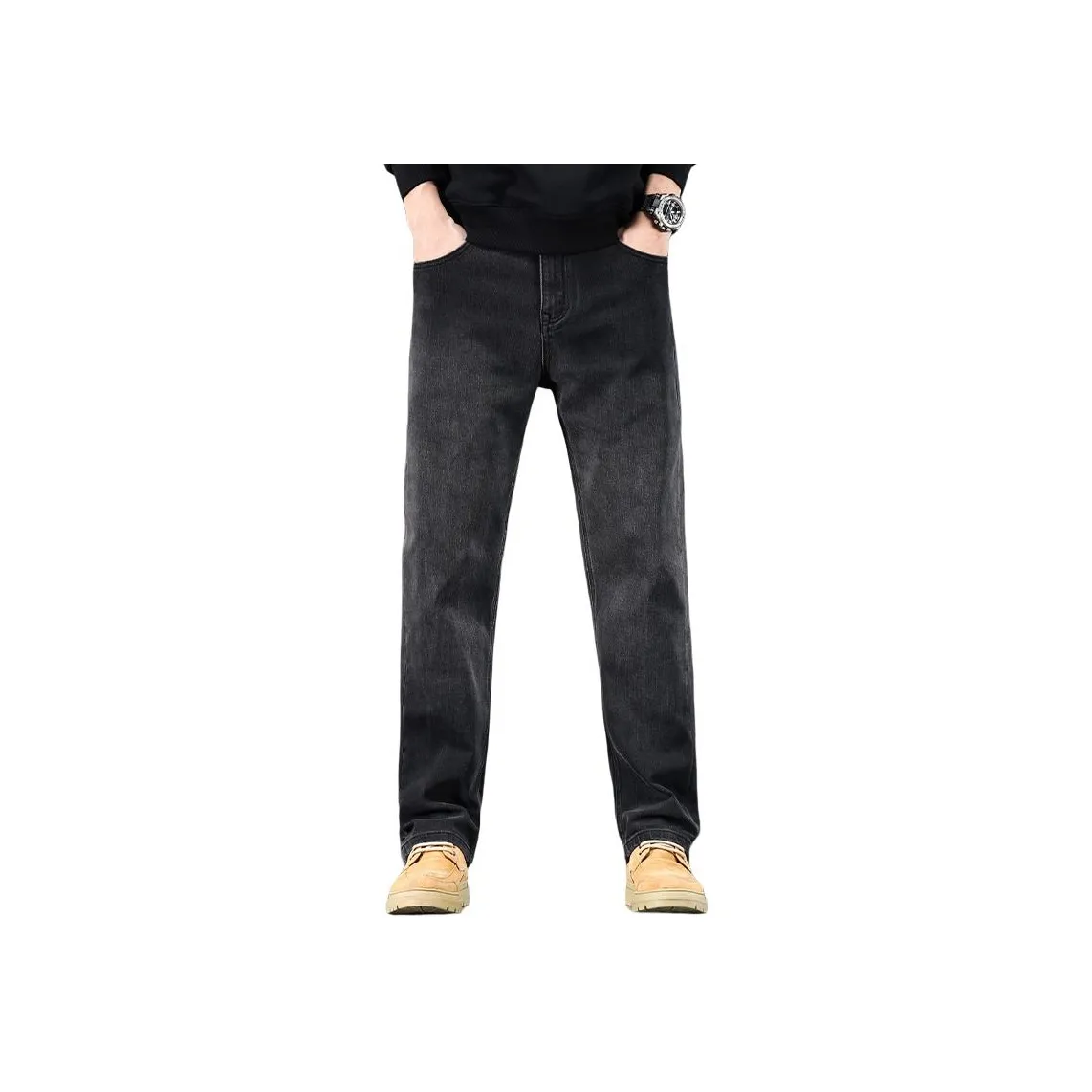 JEEP SS24 Джинсы Мужские Черные Серые