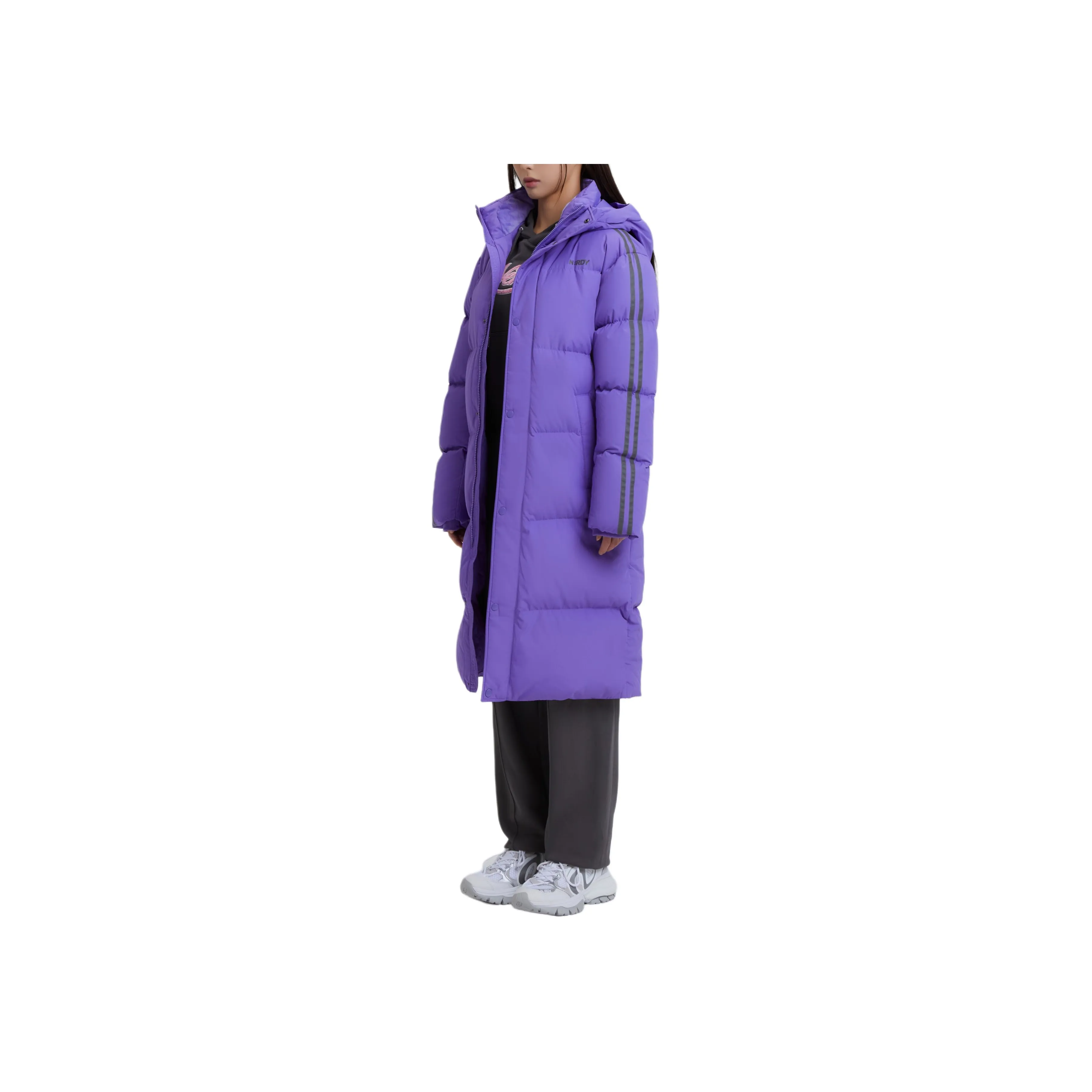 NERDY FW24 Down Jacket Korean Style Unisex Purple