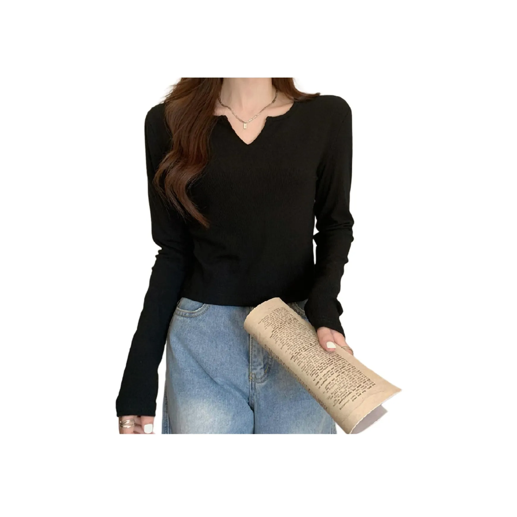 Труба Т-рубашка Женская Черная