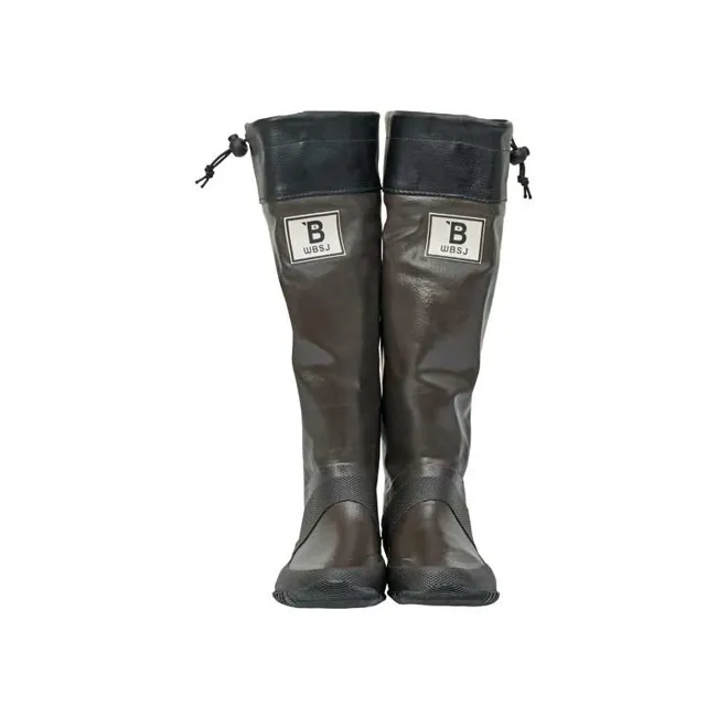 WBSJ Waterproof Rain Boots Unisex Dark Brown