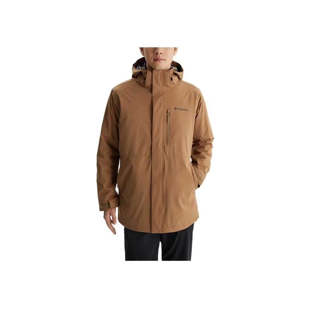 Columbia Omni Heat FW24 Waterproof And Windproof Windbreaker Jacket Men Umber