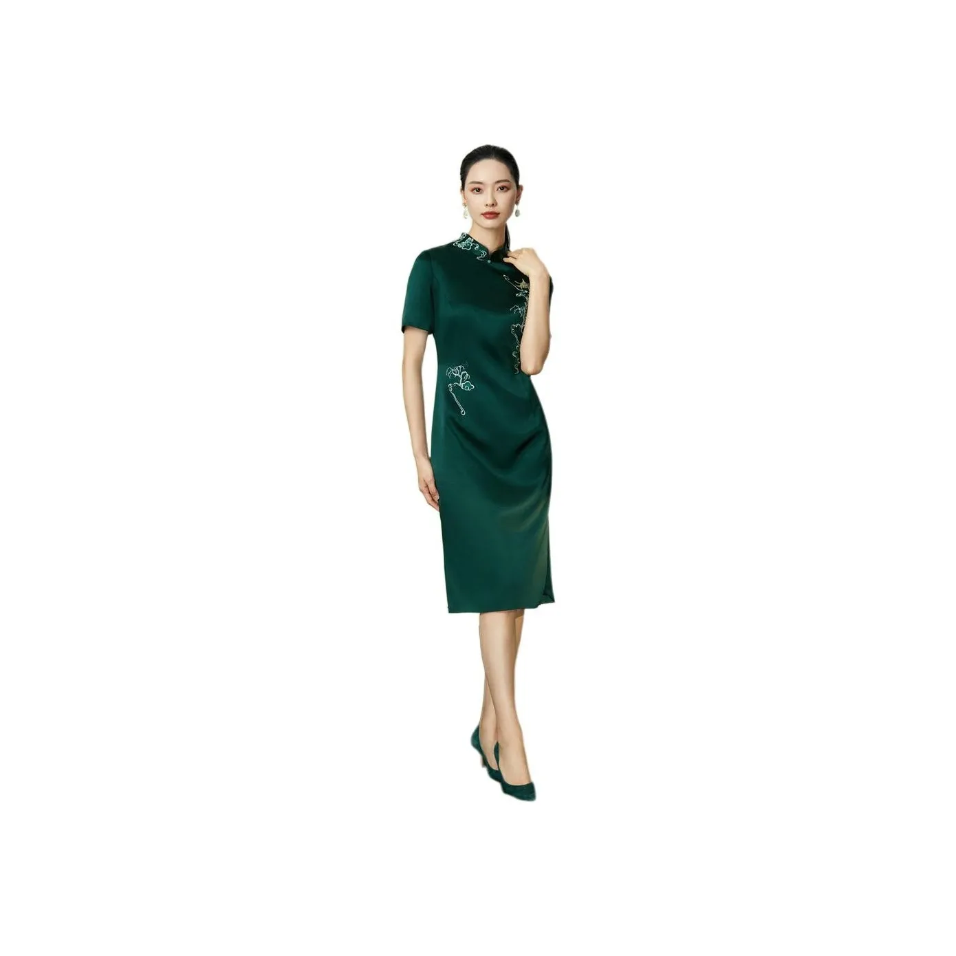 BBLLUUEE Short Sleeved Dress Women's Turquoise