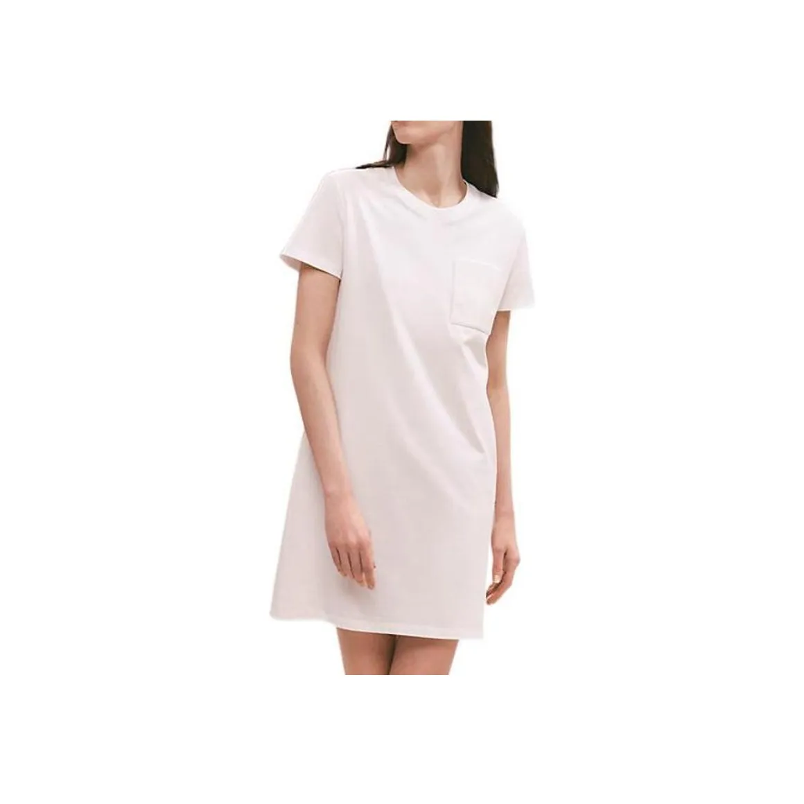 HERMES Short Sleeved Dresses Women's White
