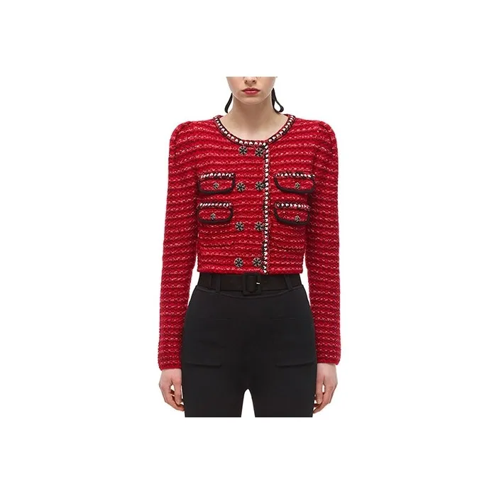 Self portrait Jacket Women's Red