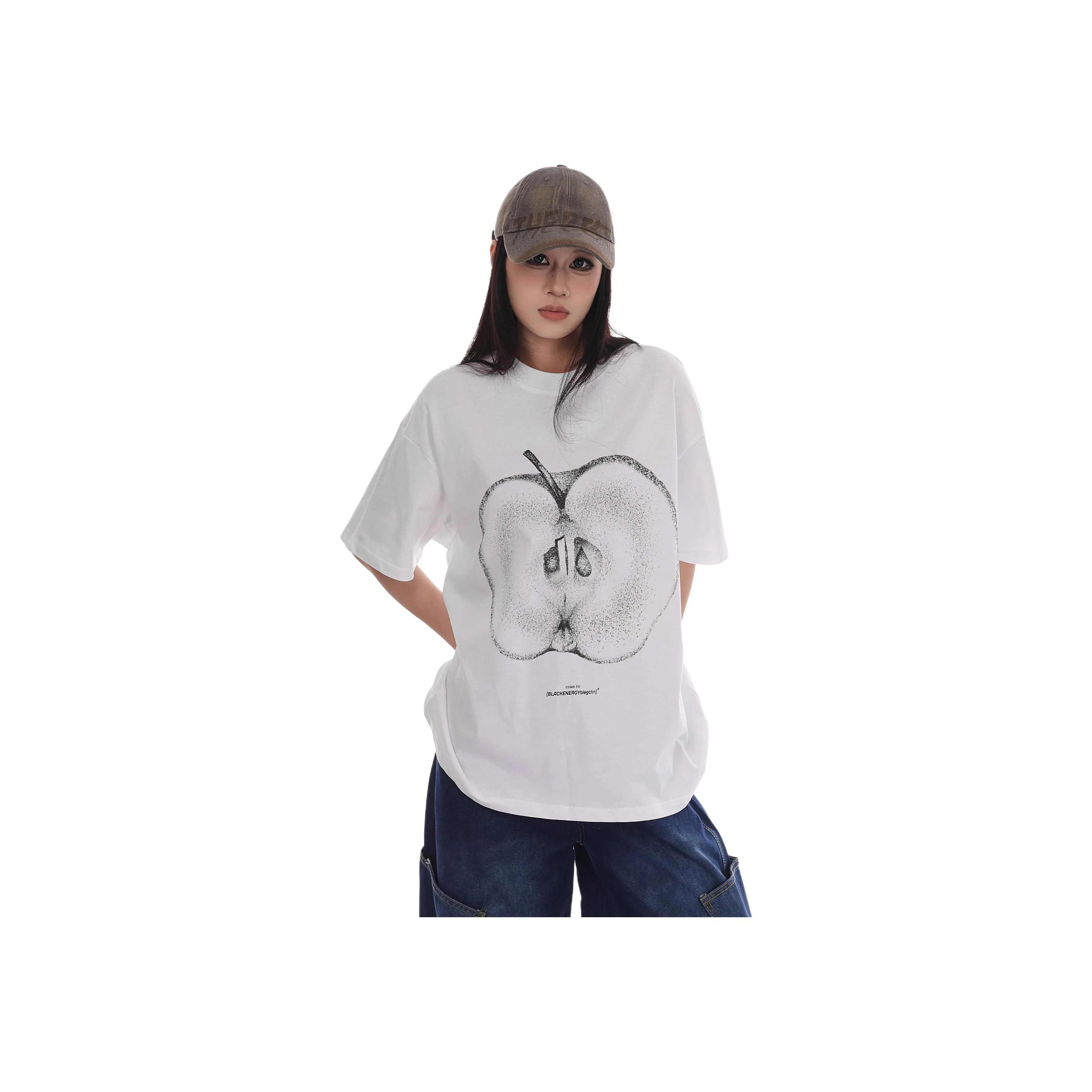 COMOWA Белая унисекс футболка