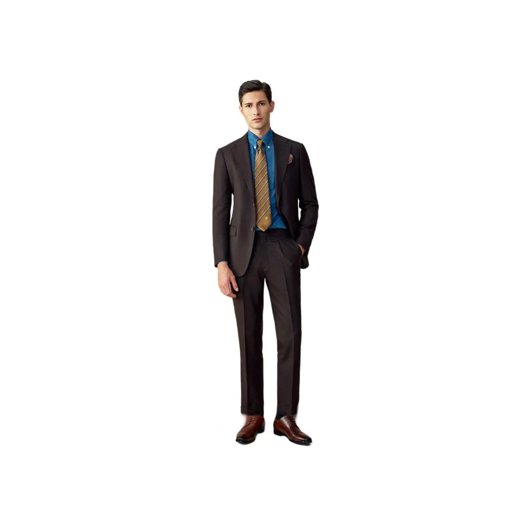 BUSYCON Коричневый Чай Мужские Деловые костюмы