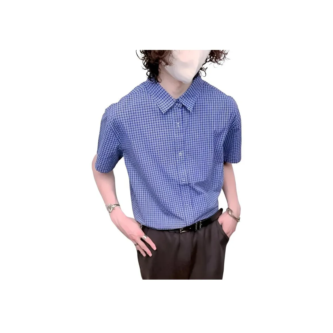 DARK HORSE Лето Тонкий Отложной воротник Плечевые накладки Защита от солнца Рубашка Унисекс