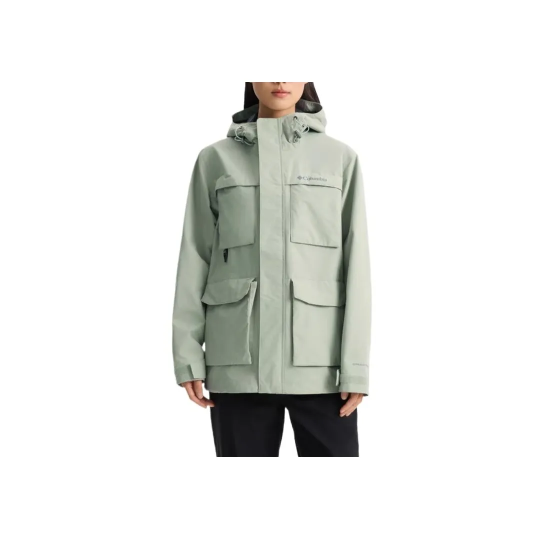 Columbia Waterproof Windbreaker Jacket Unisex Green