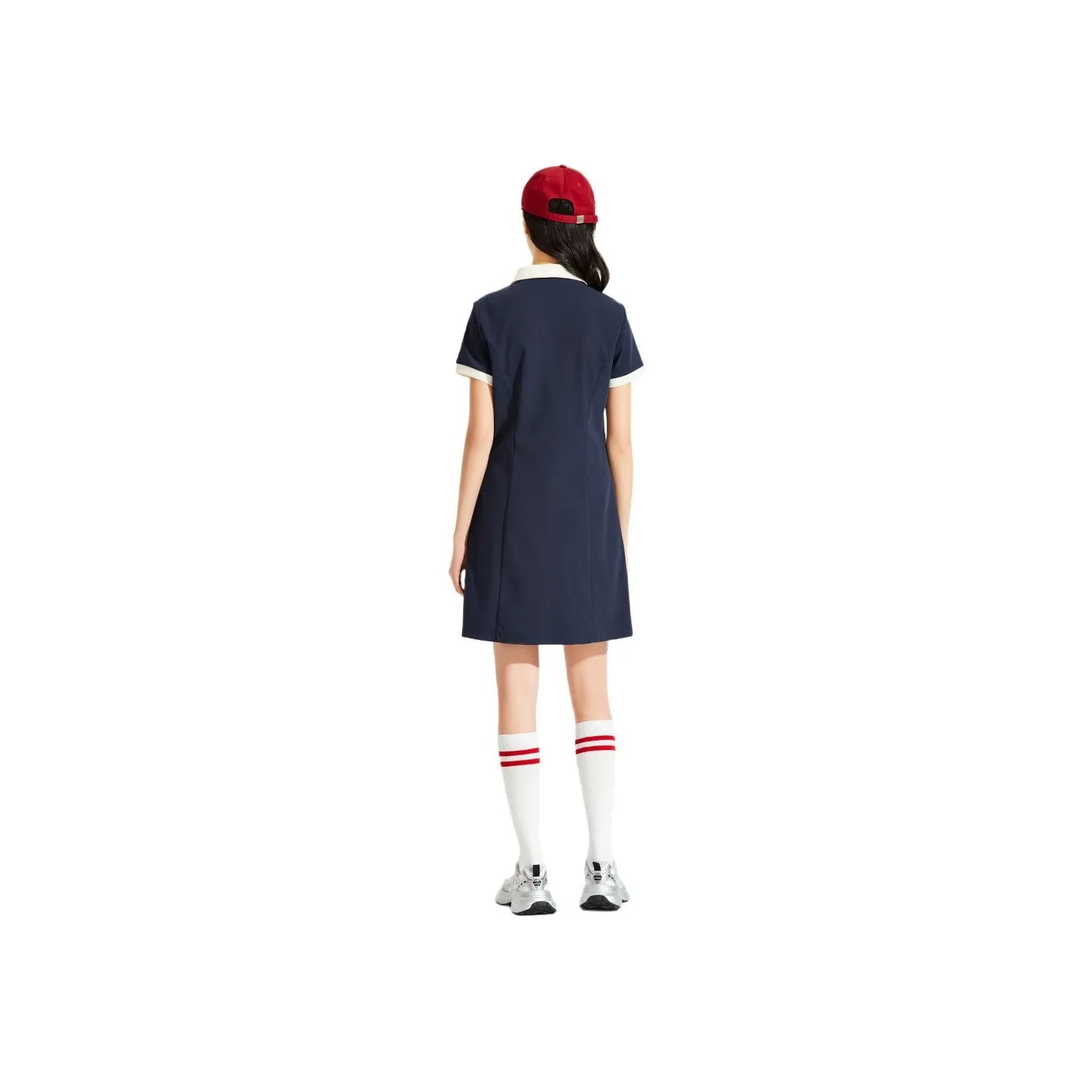 Hotwind Short Sleeved Dress Women's Navy Blue