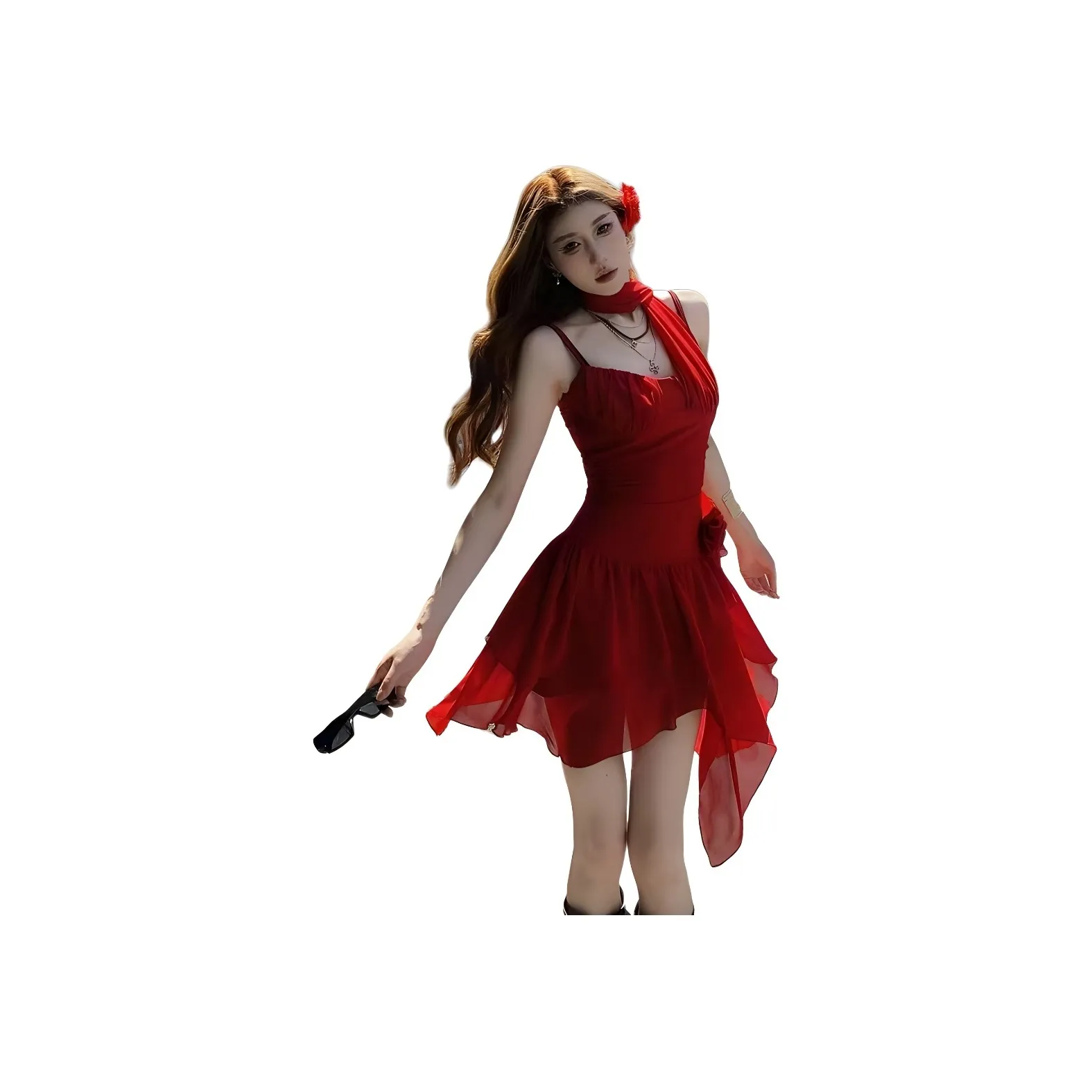 BDGU Slip Dresses Women's Red