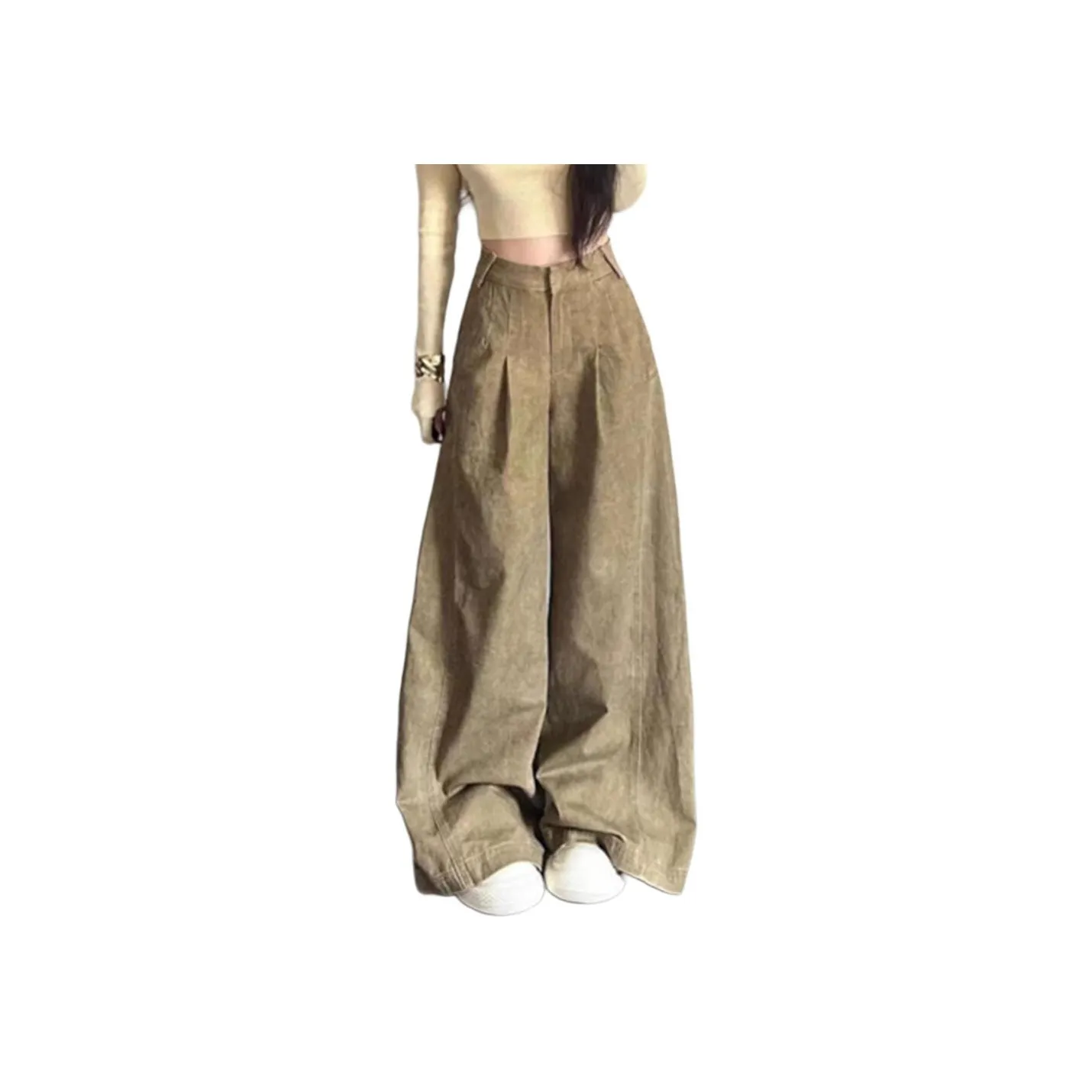 NHZN Хаки Женские Джинсы