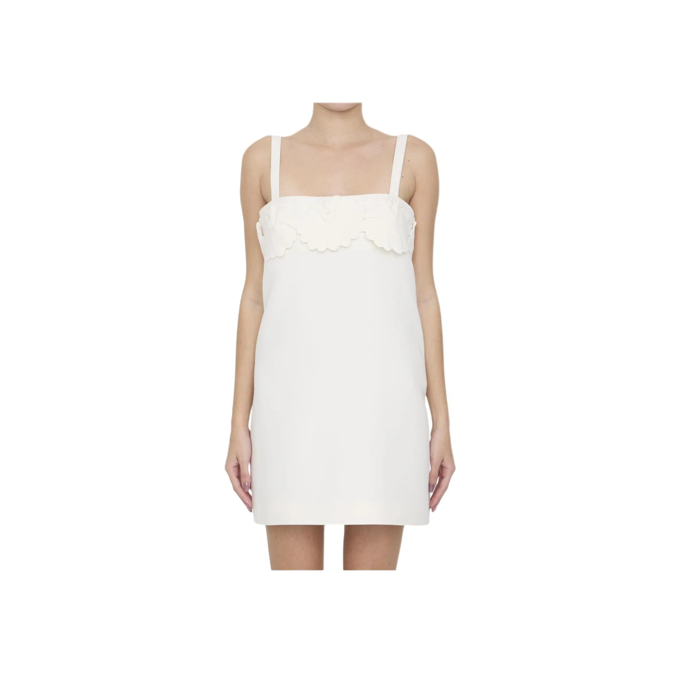 Valentino Crepe Couture Sleeveless Mini Dress