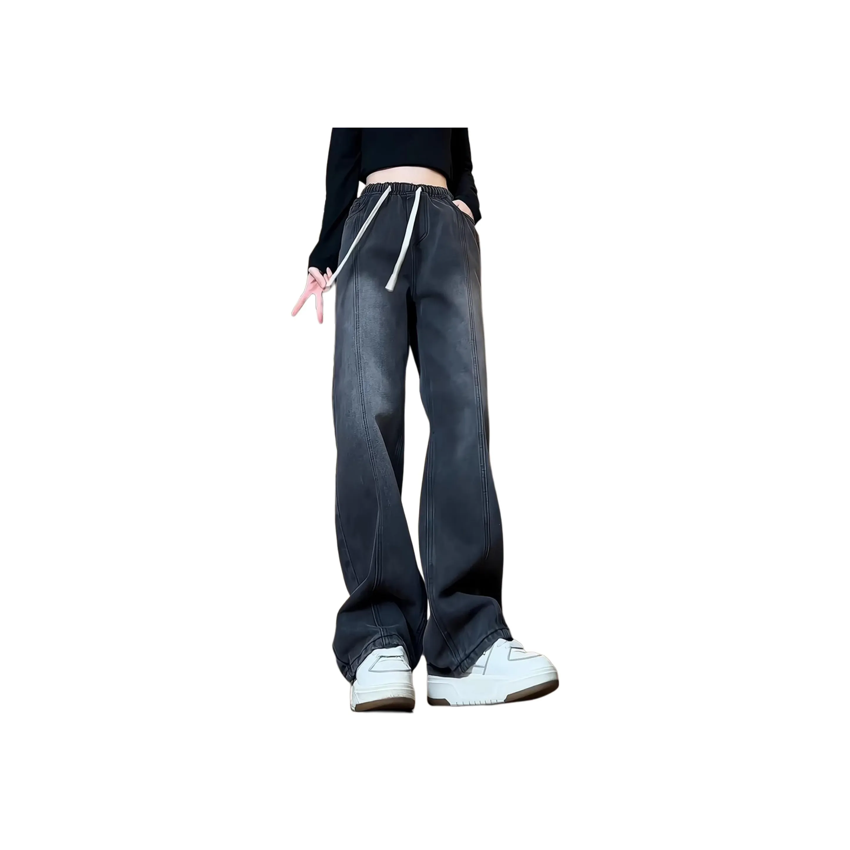 Menglaini Jeans Unisex