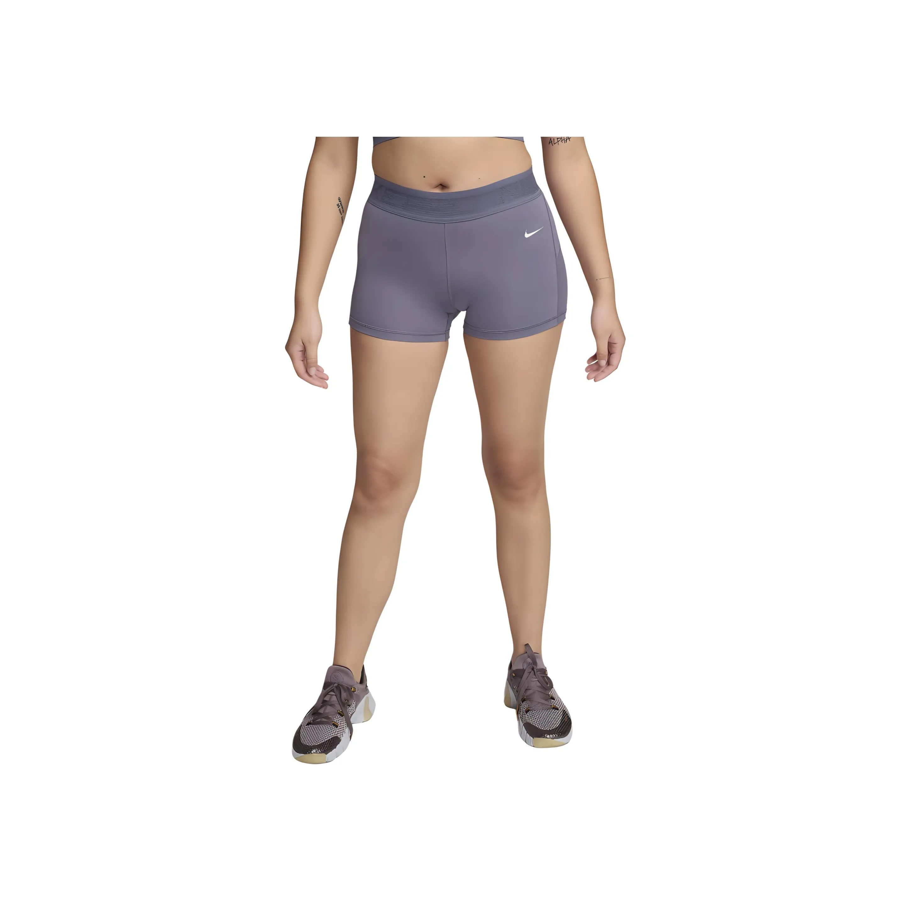 Nike Pro Women's Mid-Rise 3' Mesh-Paneled Shorts