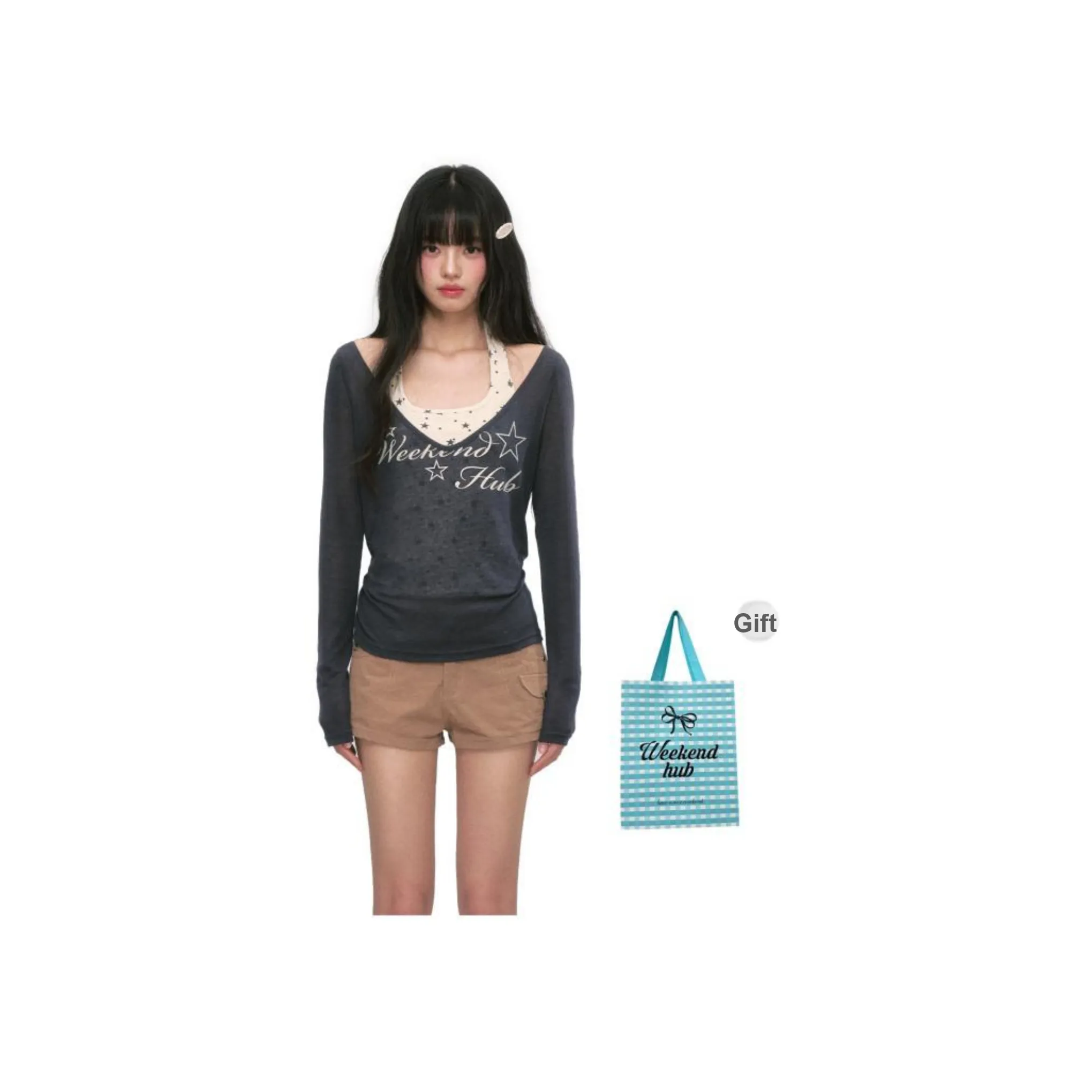 WEEKEND HUB Cropped Versatile Slimming Top Women's