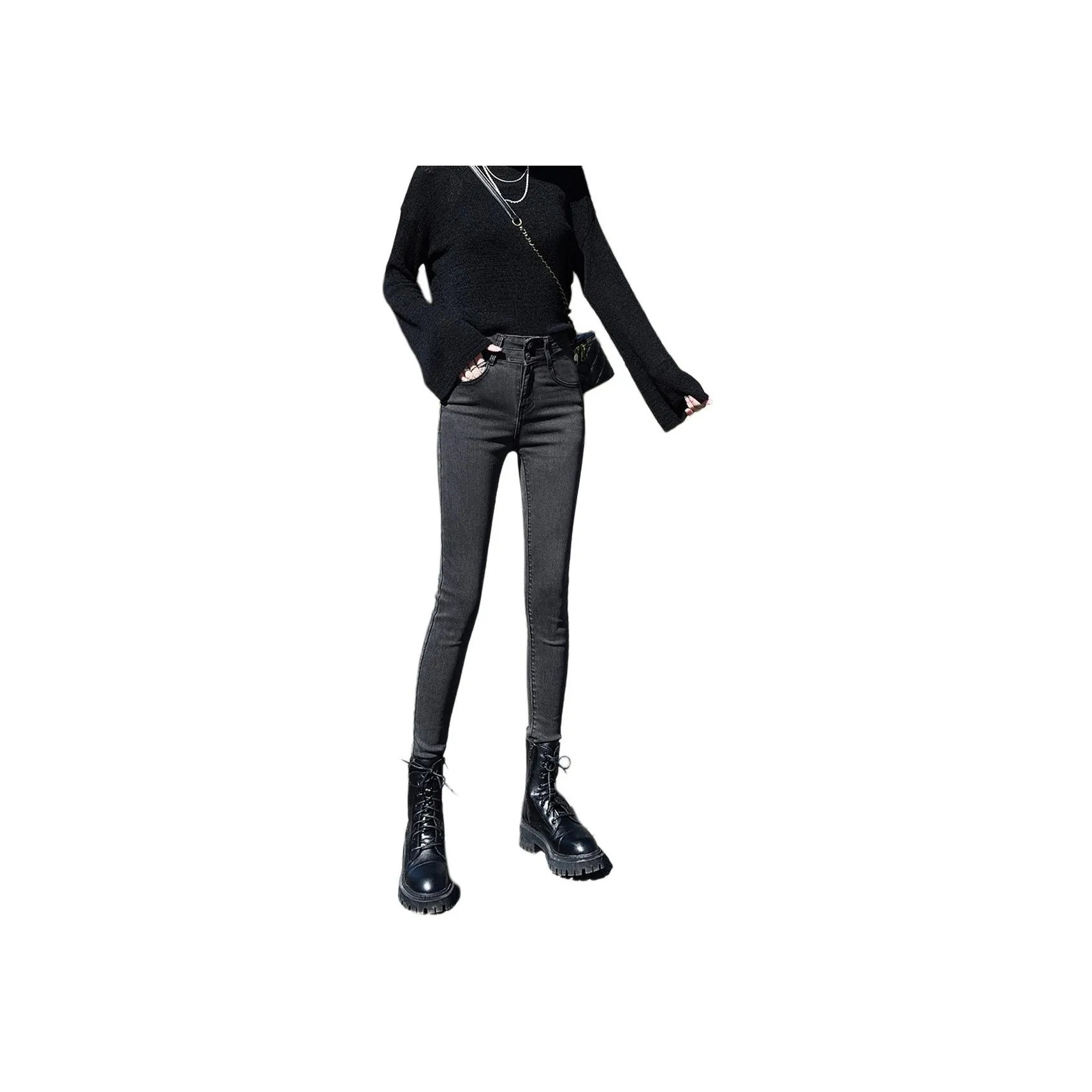 Dme Темно-серые Женские Джинсы