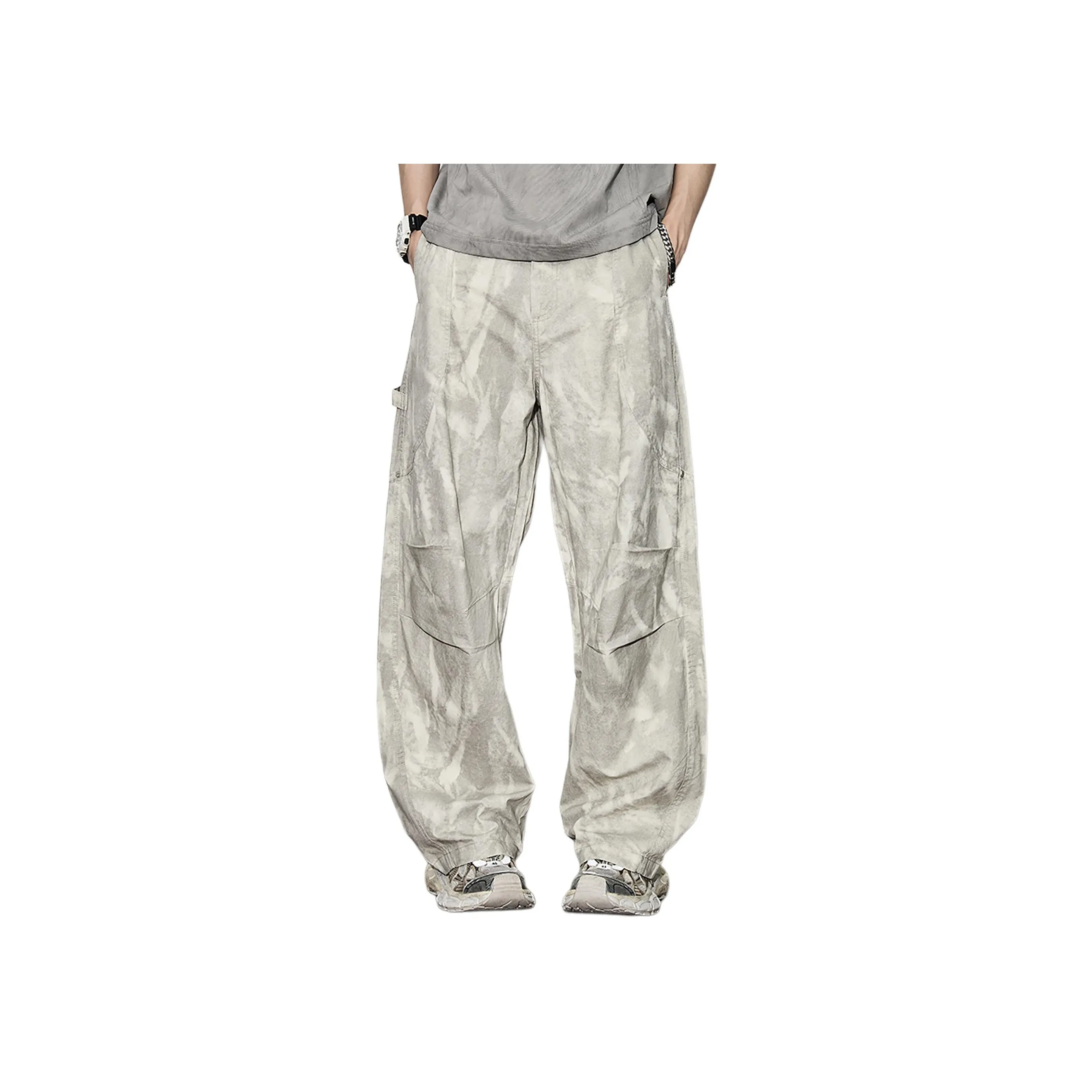 GURBAKS Gray Apricot Men's Cargo Pants GURBAKS Серый Абрикос Мужские Карго Брюки