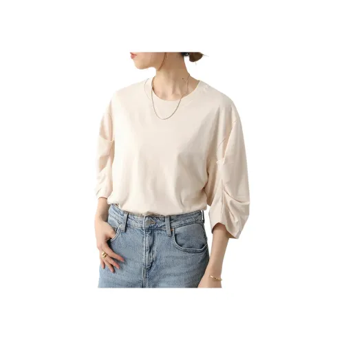 DRIES VAN NOTEN Бежевые Женские Рубашки T
