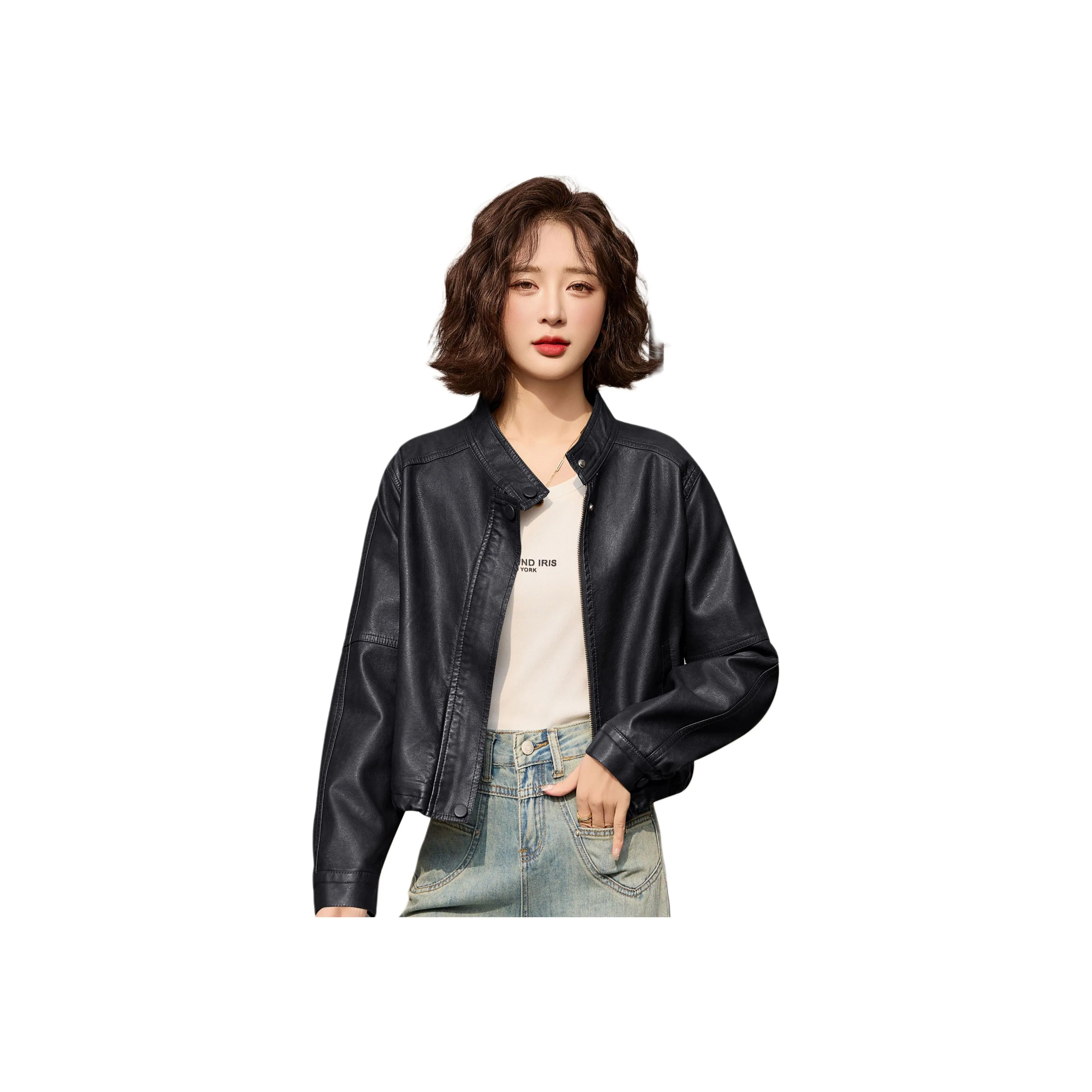 Yi Mengyuan Leather Jacket Women's