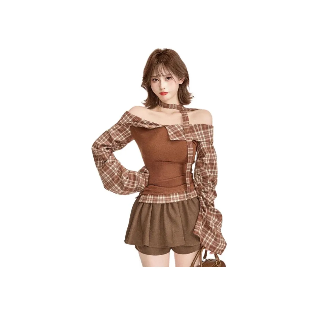 Dippanis Коричневый Женские Комплекты с Юбкой