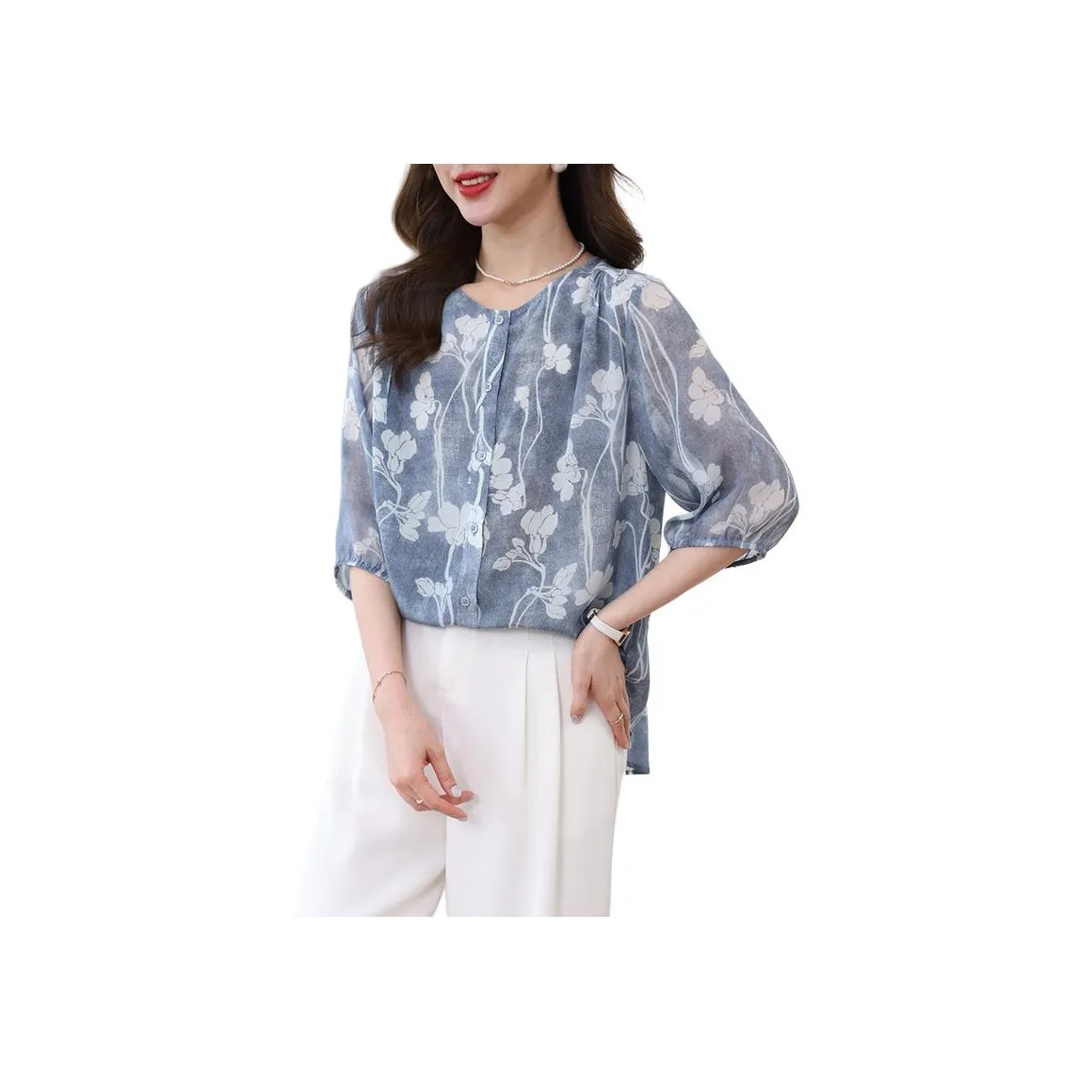 Yi Mengyuan Shirts Women's Denim Pattern