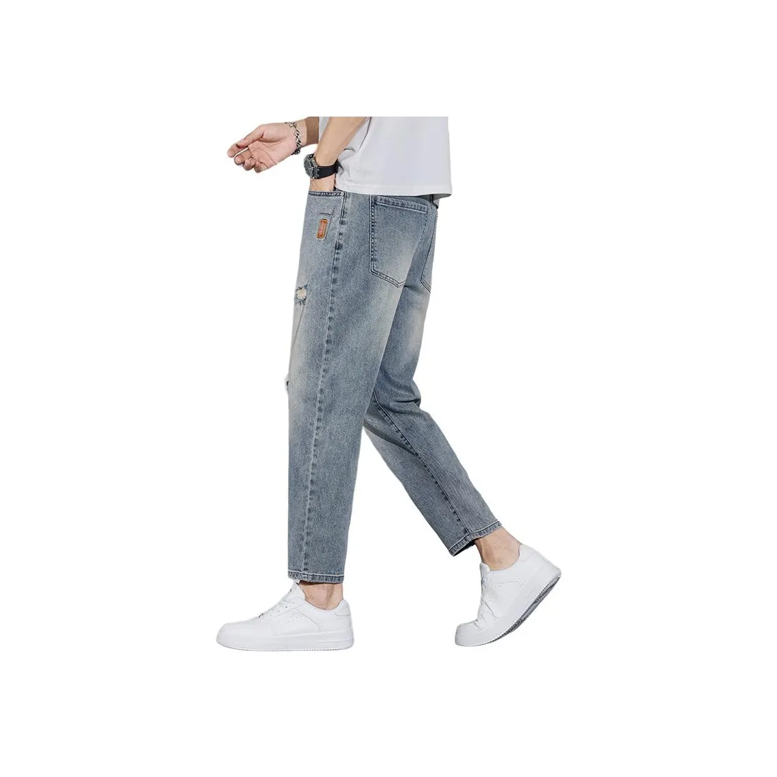 YASHENQISHI 14T5605 Ностальгический синий Мужские Джинсы