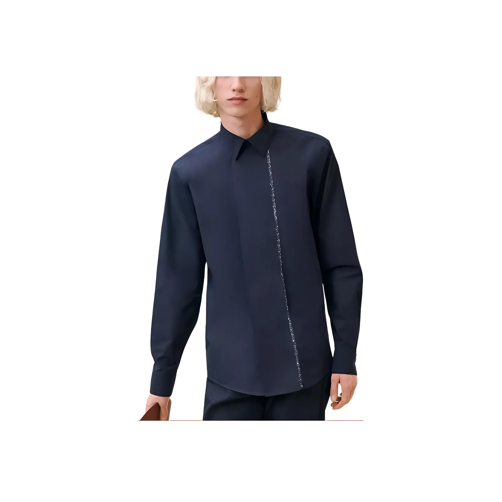 HERMES Shirts Men's Marine Blue