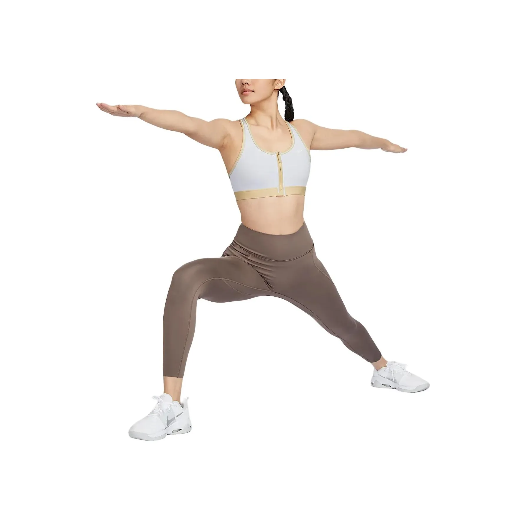 Nike SwooshDri Форма Спортивное белье Женское Футбольно-серый