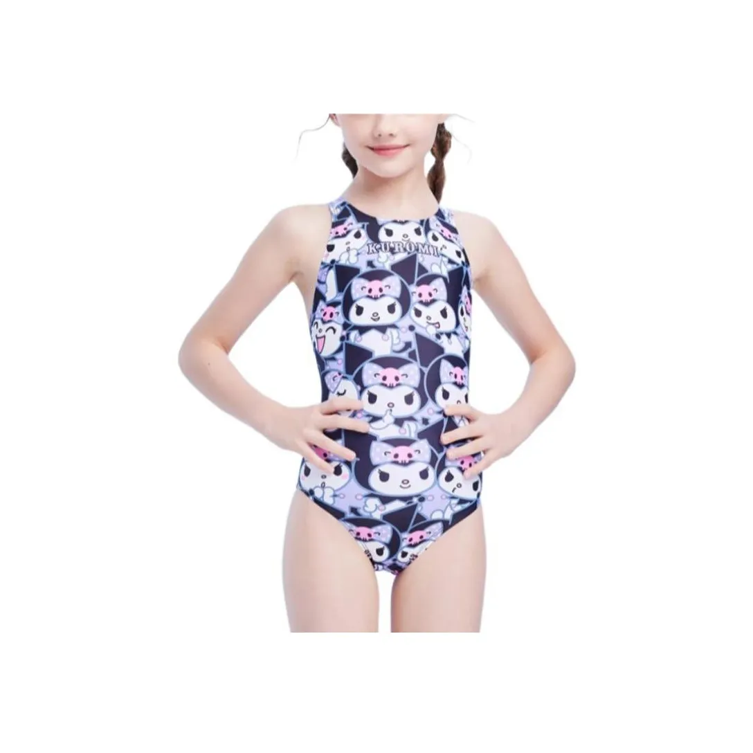 ZOKE Детский купальник Черный Фиолетовый Kuromi Подростки