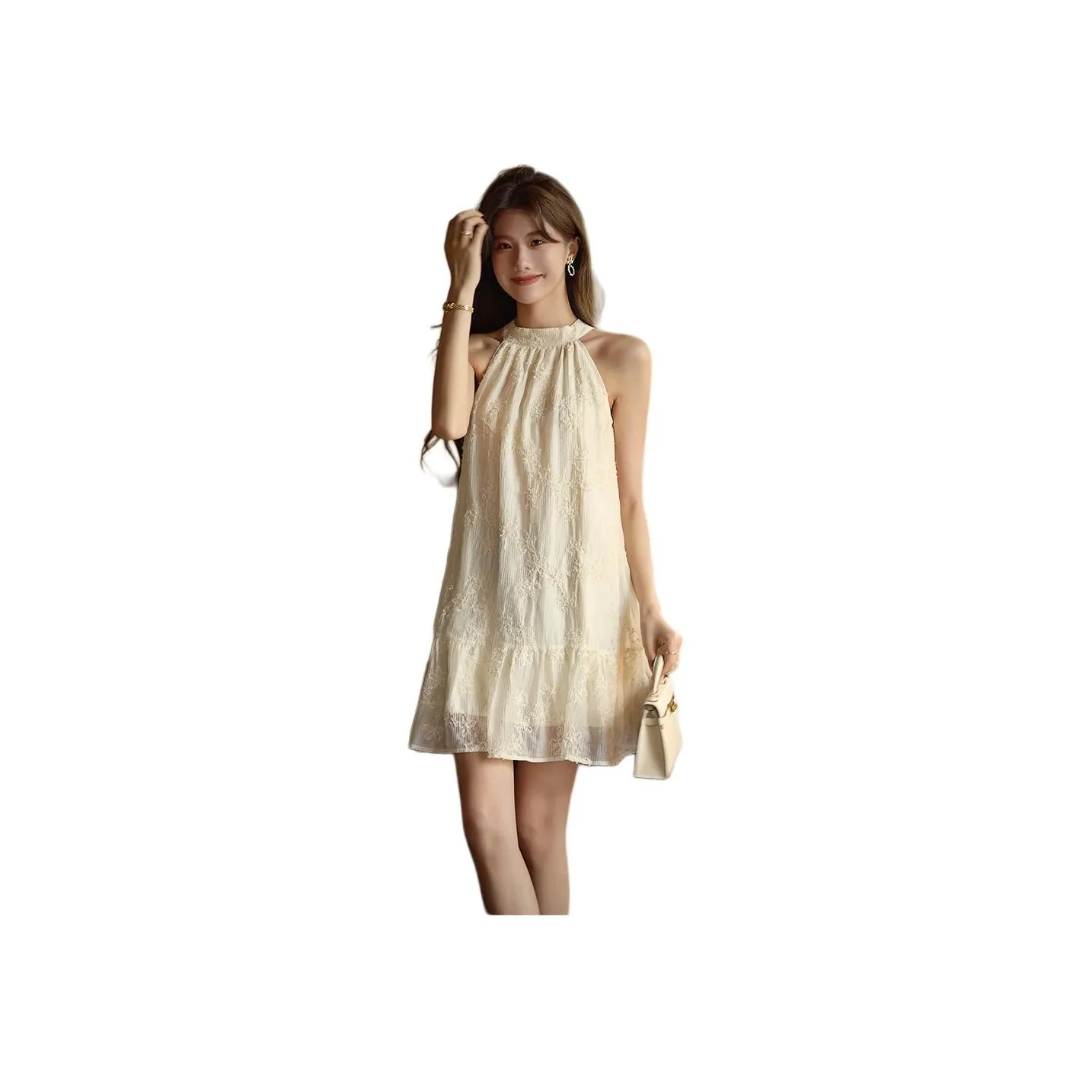 Mrs. Island Song Sleeveless Dress Women's Cream
