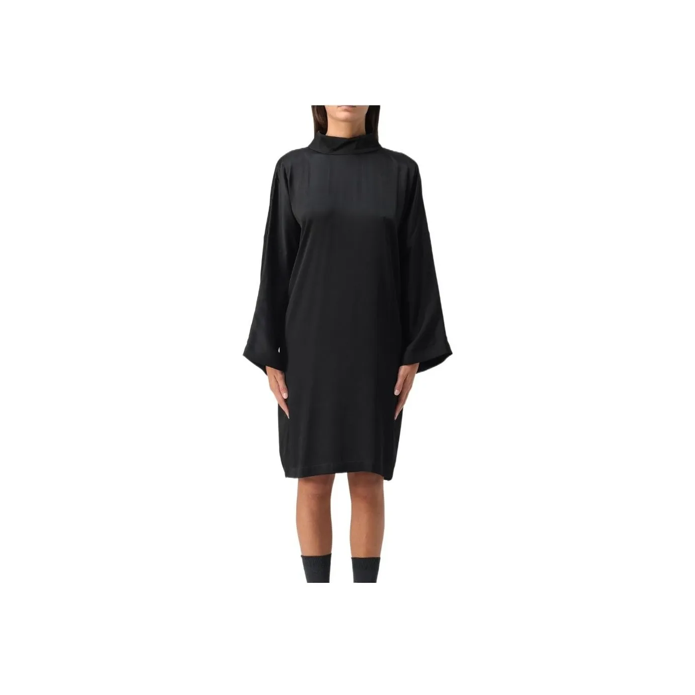 MaxMara Mock Neck Long-Sleeved Dress