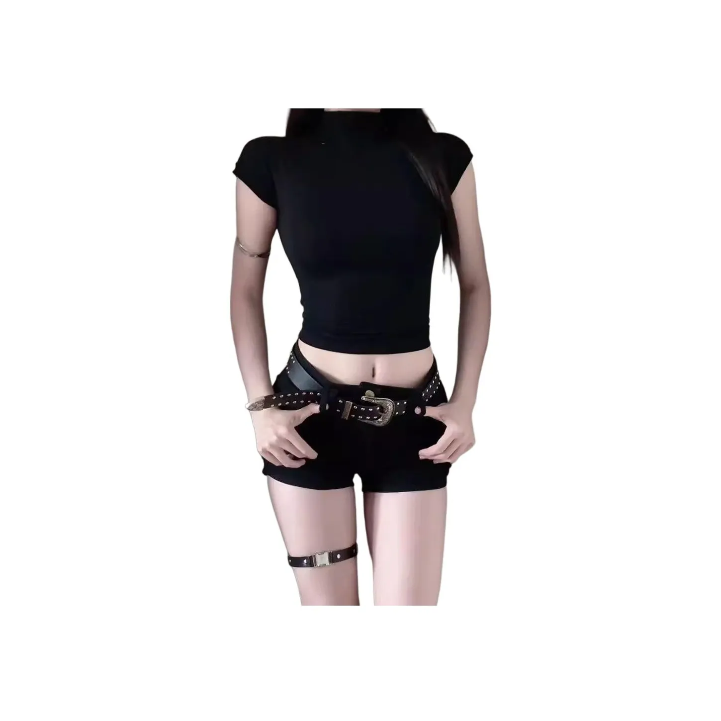 YEARNED Черные Женские Джинсовые Шорты