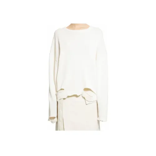 Helmut Lang Сливочный Женские Свитеры