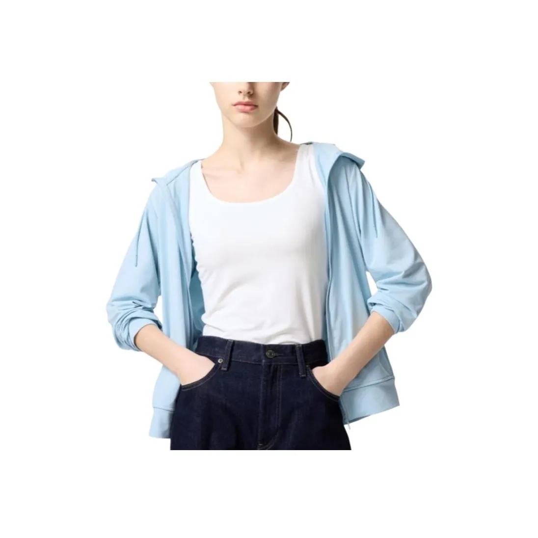 UNIQLO Белые Женские Майки