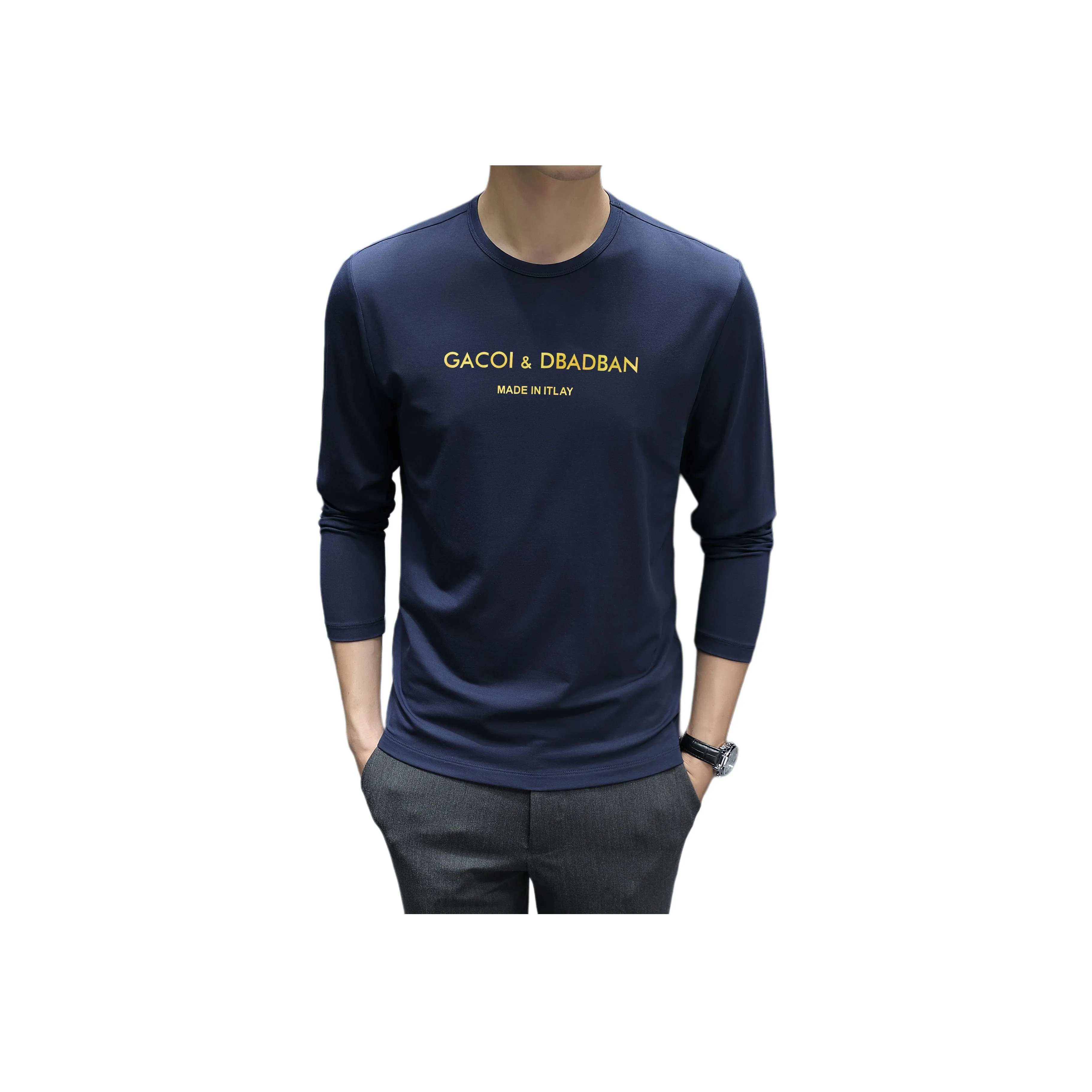 PERDONTOO Длинный рукав Т-рубашка Мужская