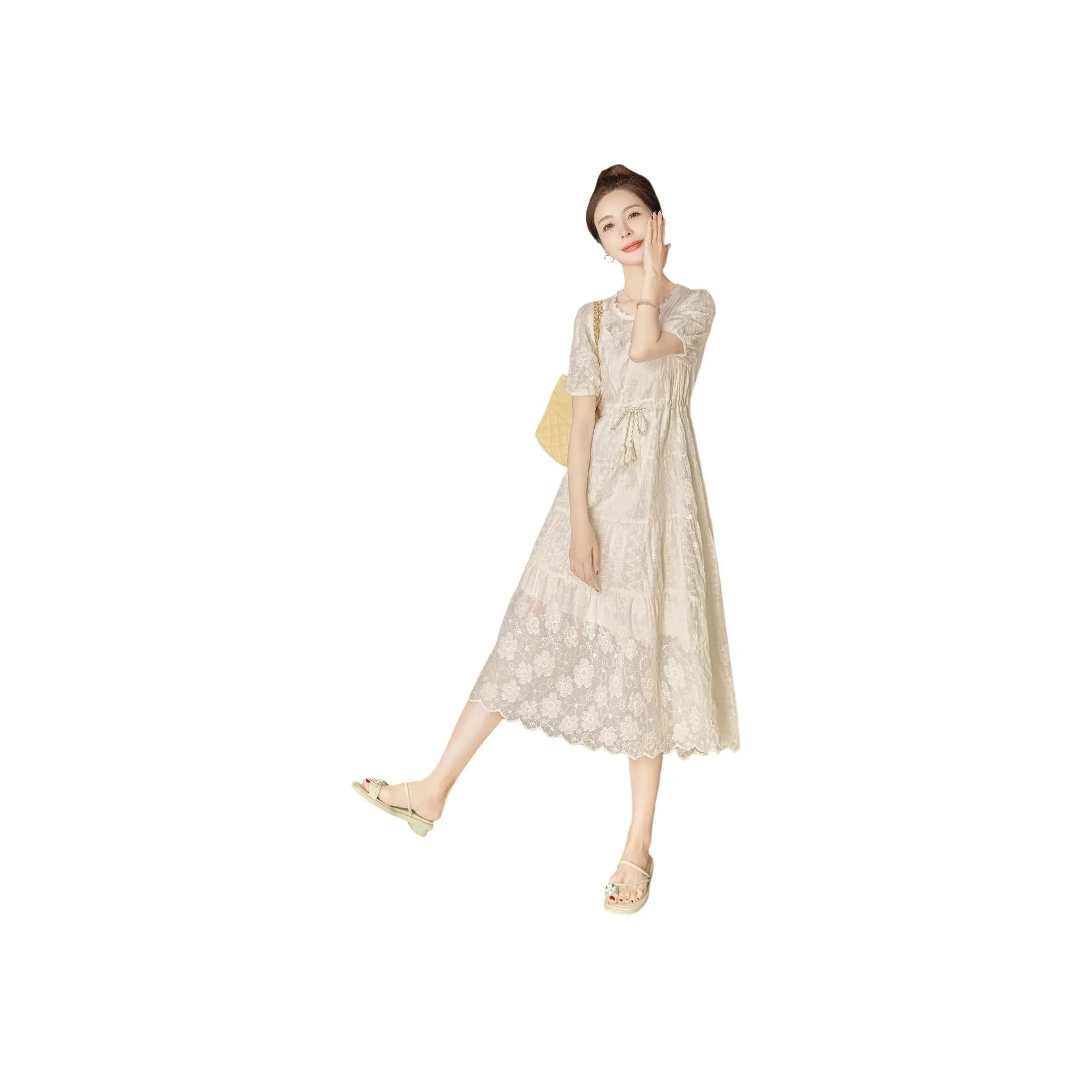 Cypress House Короткий рукав Платье Женское