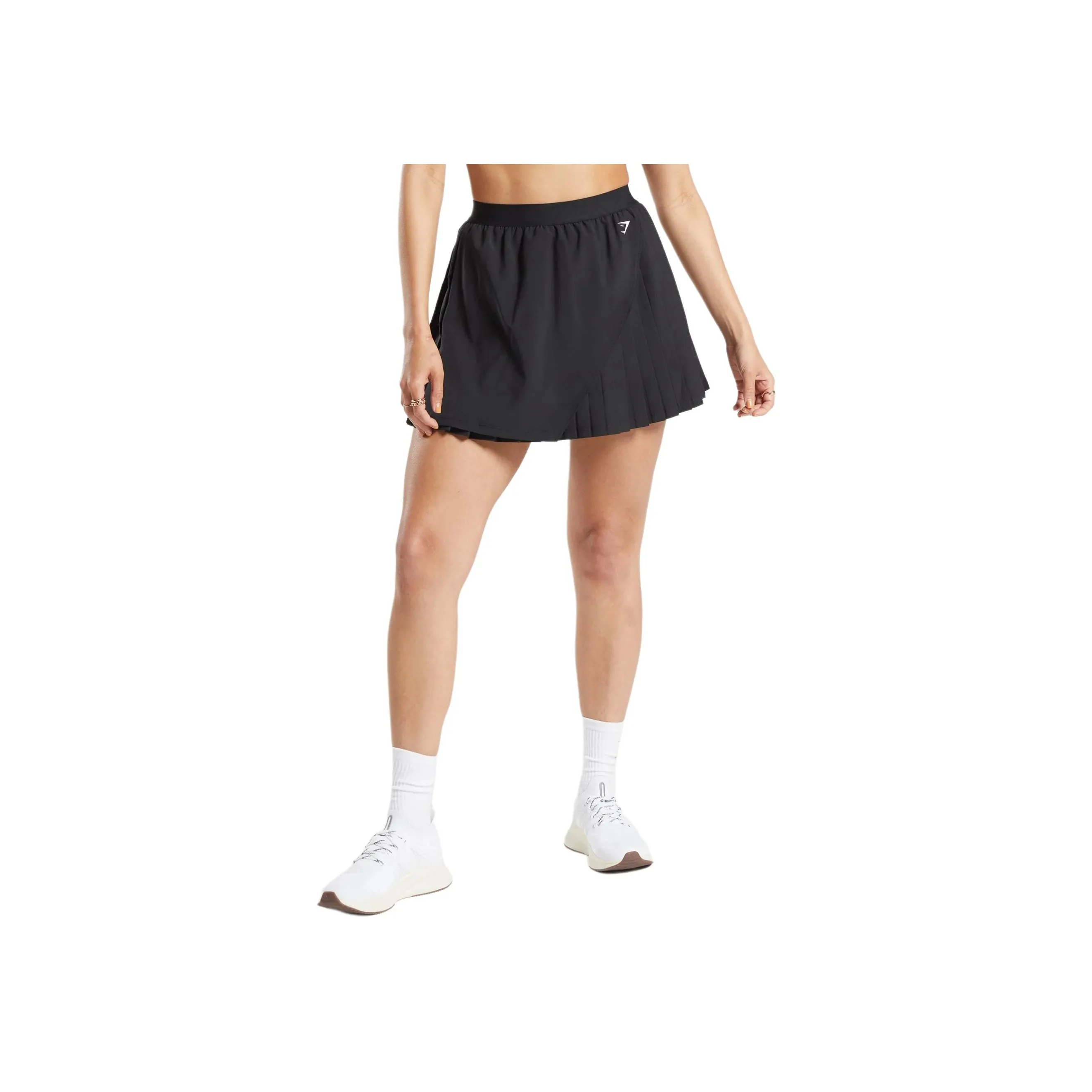 GYMSHARK Повседневные короткие юбки Женские Черный