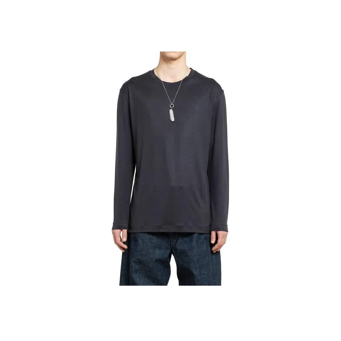 Lemaire Long Sleeved Straight Hem T Shirt
