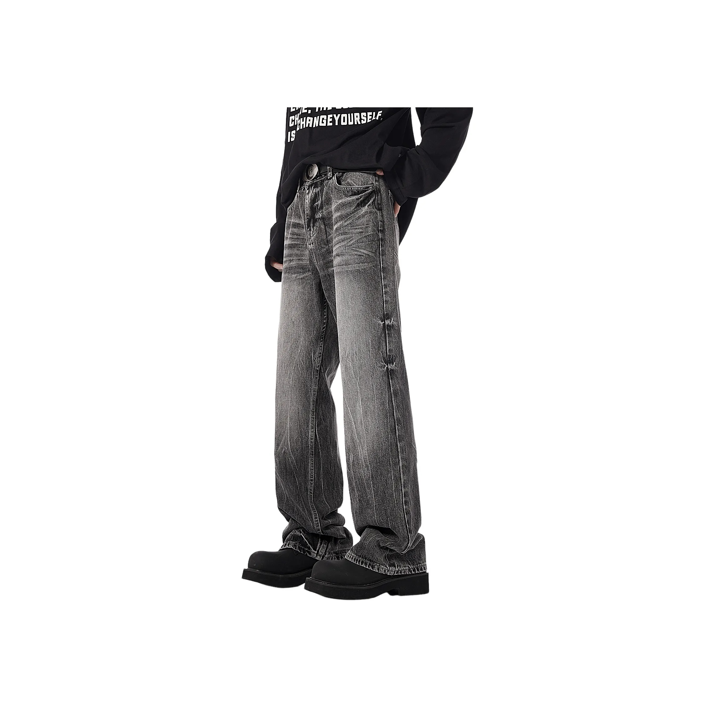 REFAMES Jeans Unisex Smoke Gray
