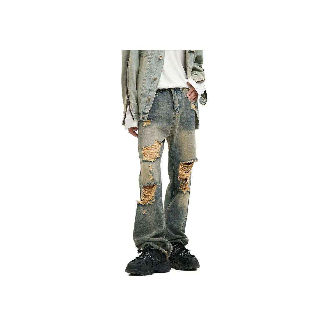 Voguo Relay Jeans Men's Vintage Blue