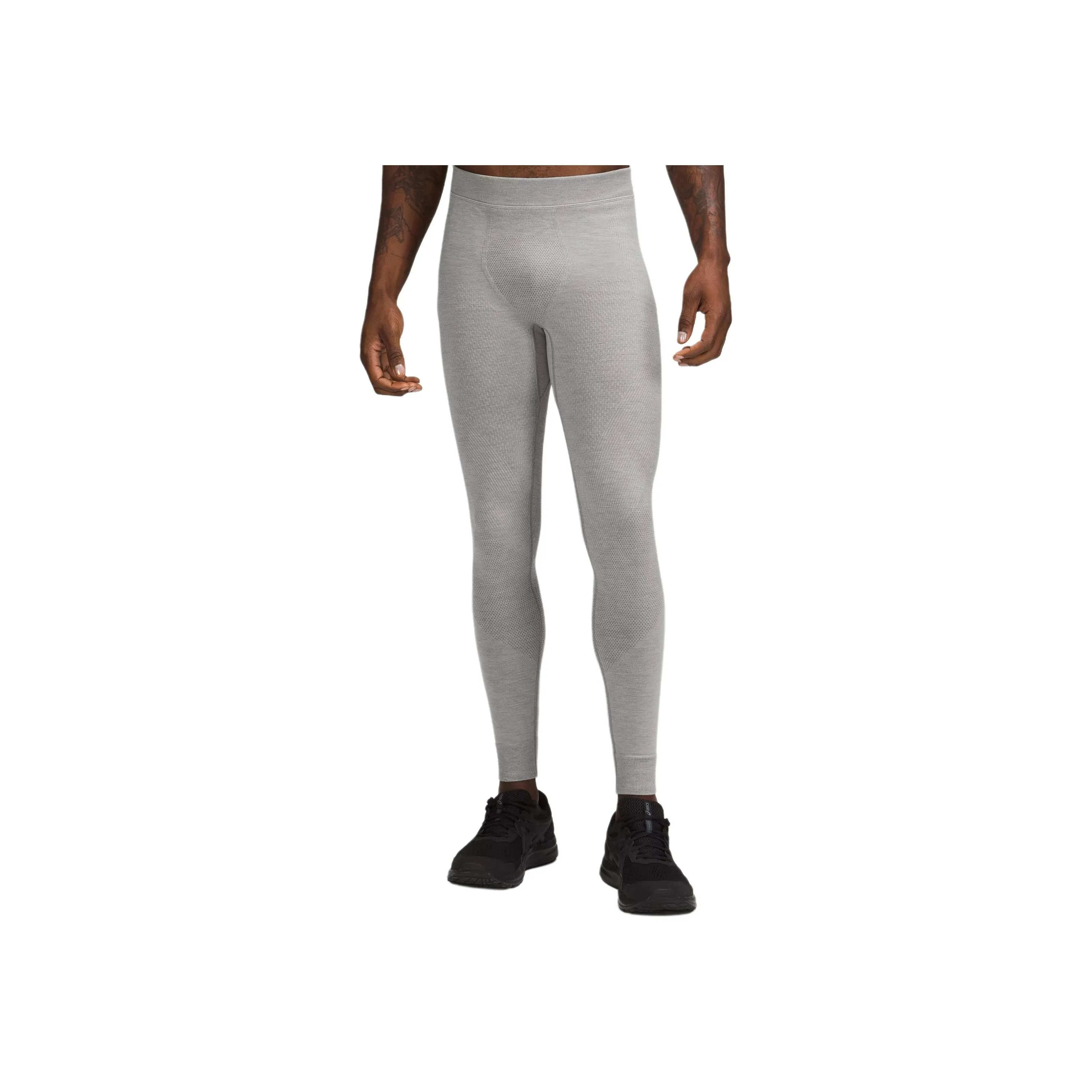 Lululemon Keep The Heat Thermal Tight 27' Athletic Trousers Men's Gull Gray