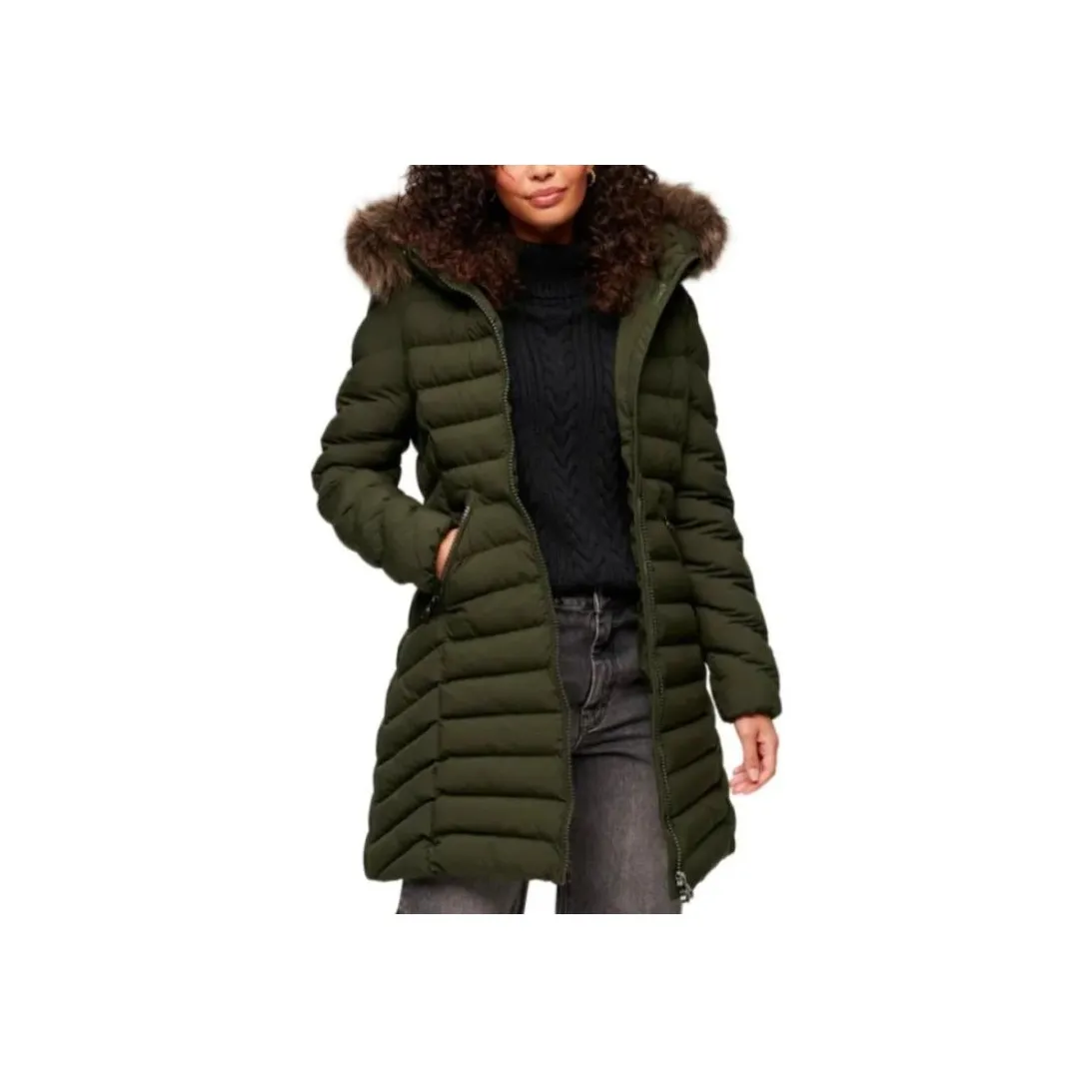 SUPERDRY Jackets & Coats Women's Olive Green
