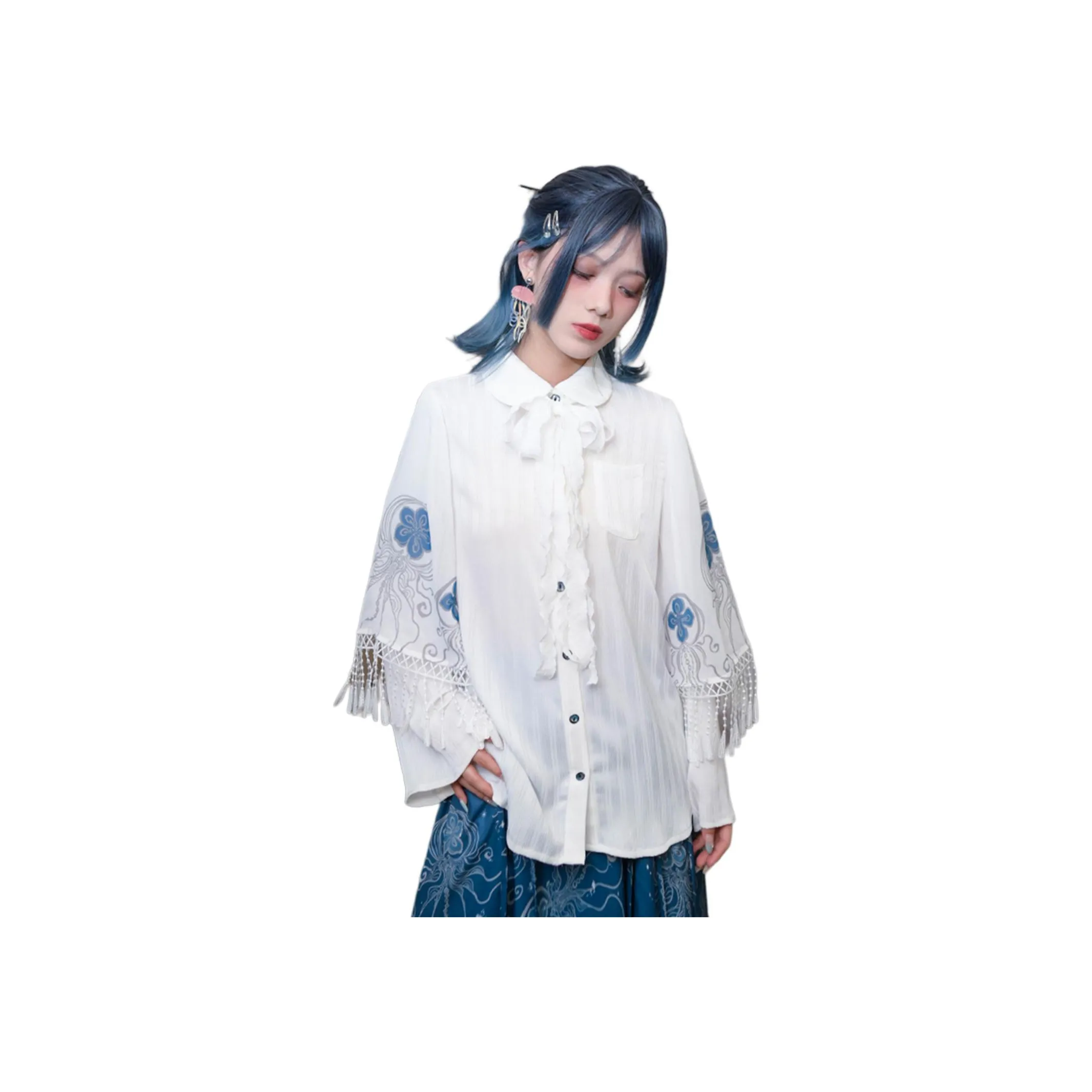 Pirkadat Белый Унисекс Рубашки