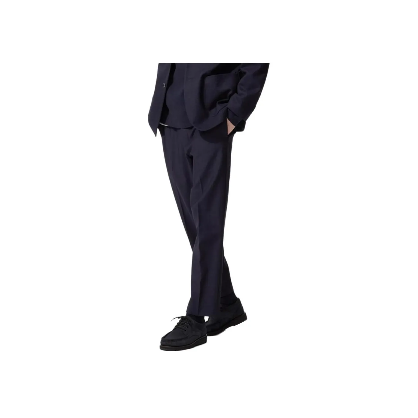 UNIQLO Suit Trousers Men's Navy Blue