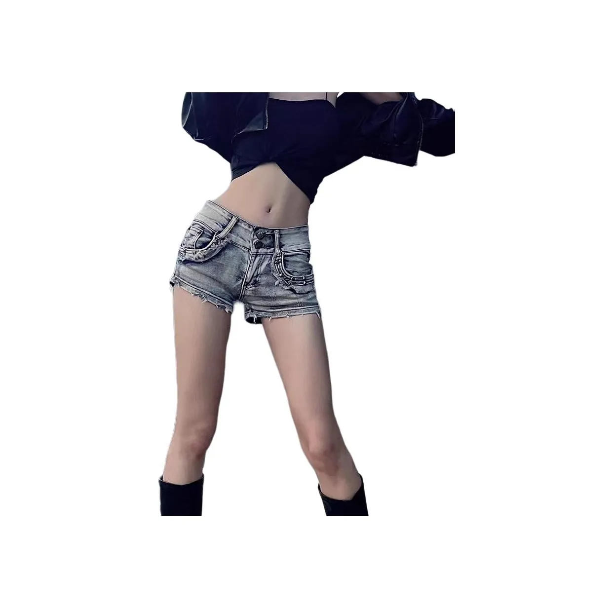 YEARNED Джинсовые шорты Женские Ностальгический синий