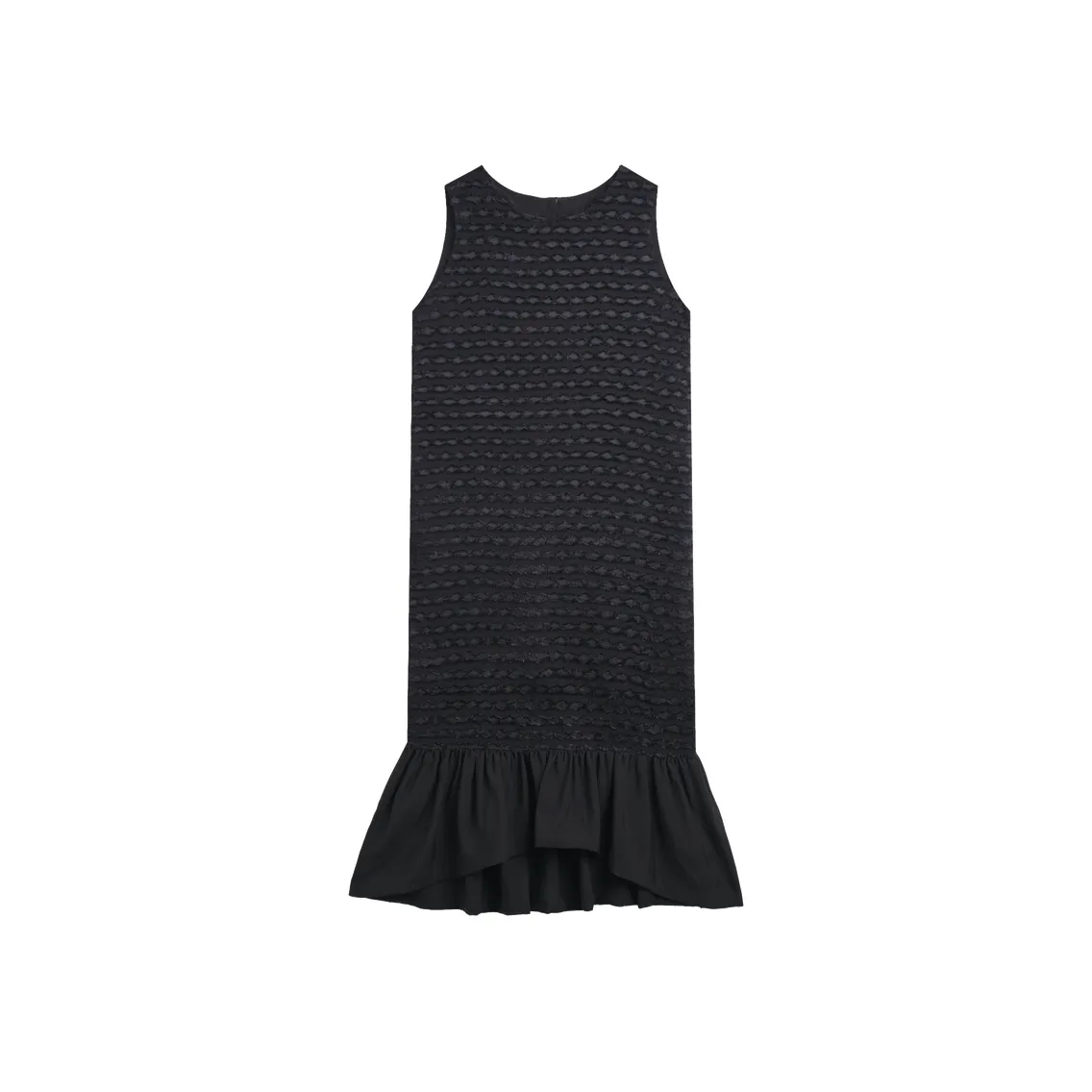 SHUXI Sleeveless Dress Women's Black Pineapple