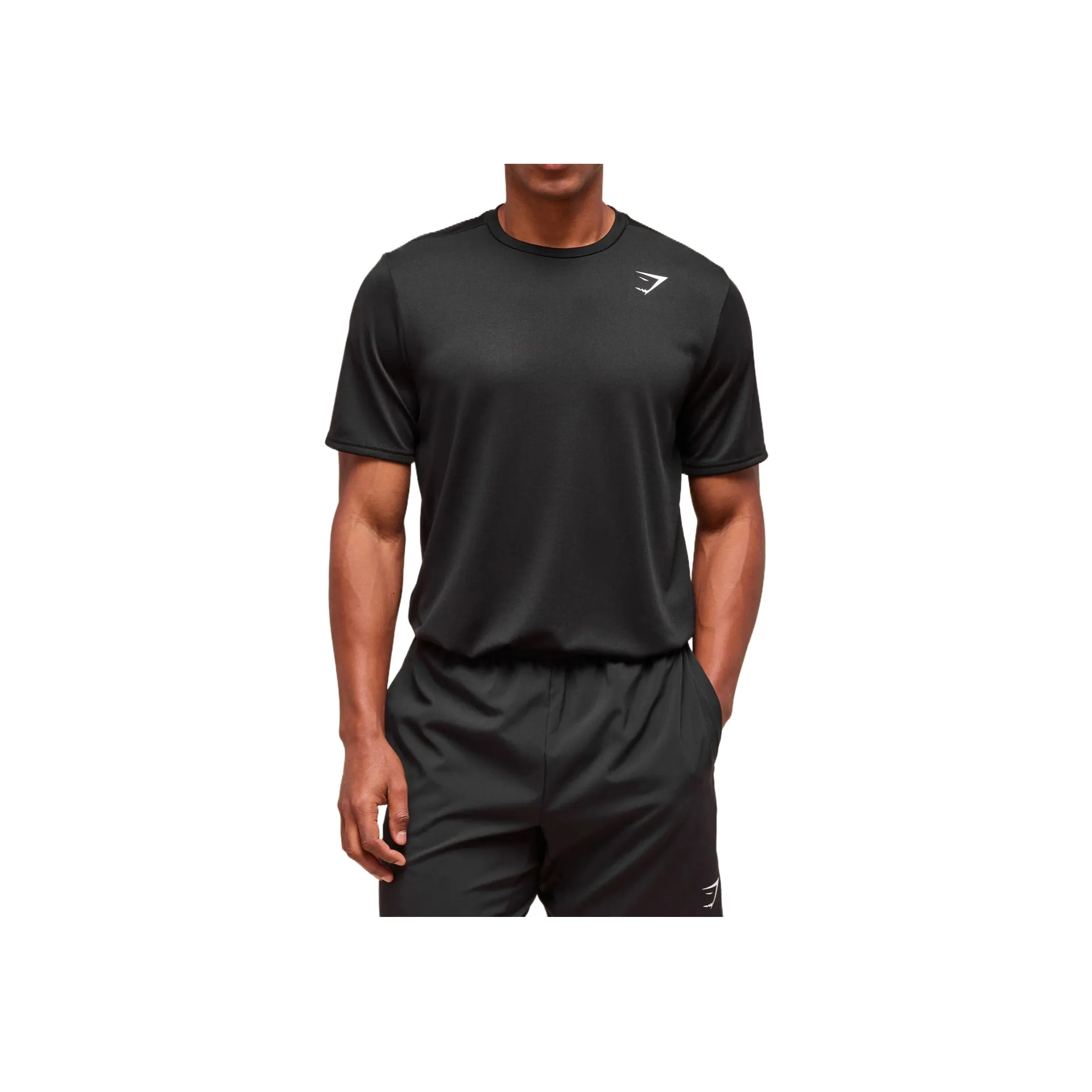 GYMSHARK Черные Мужские T-рубашки